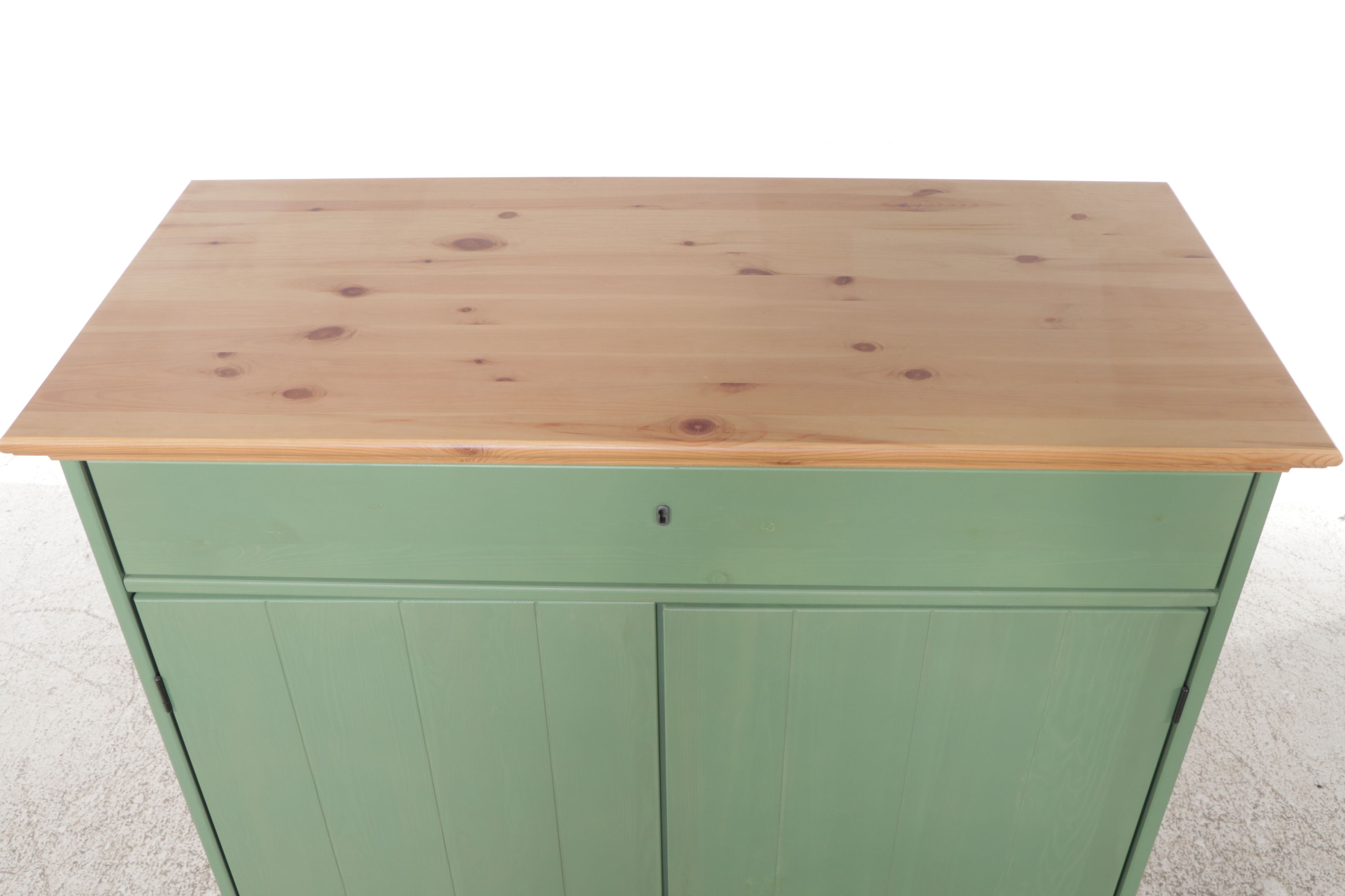 IKEA "HURDAL" Parcel-Painted Pine Linen Cabinet