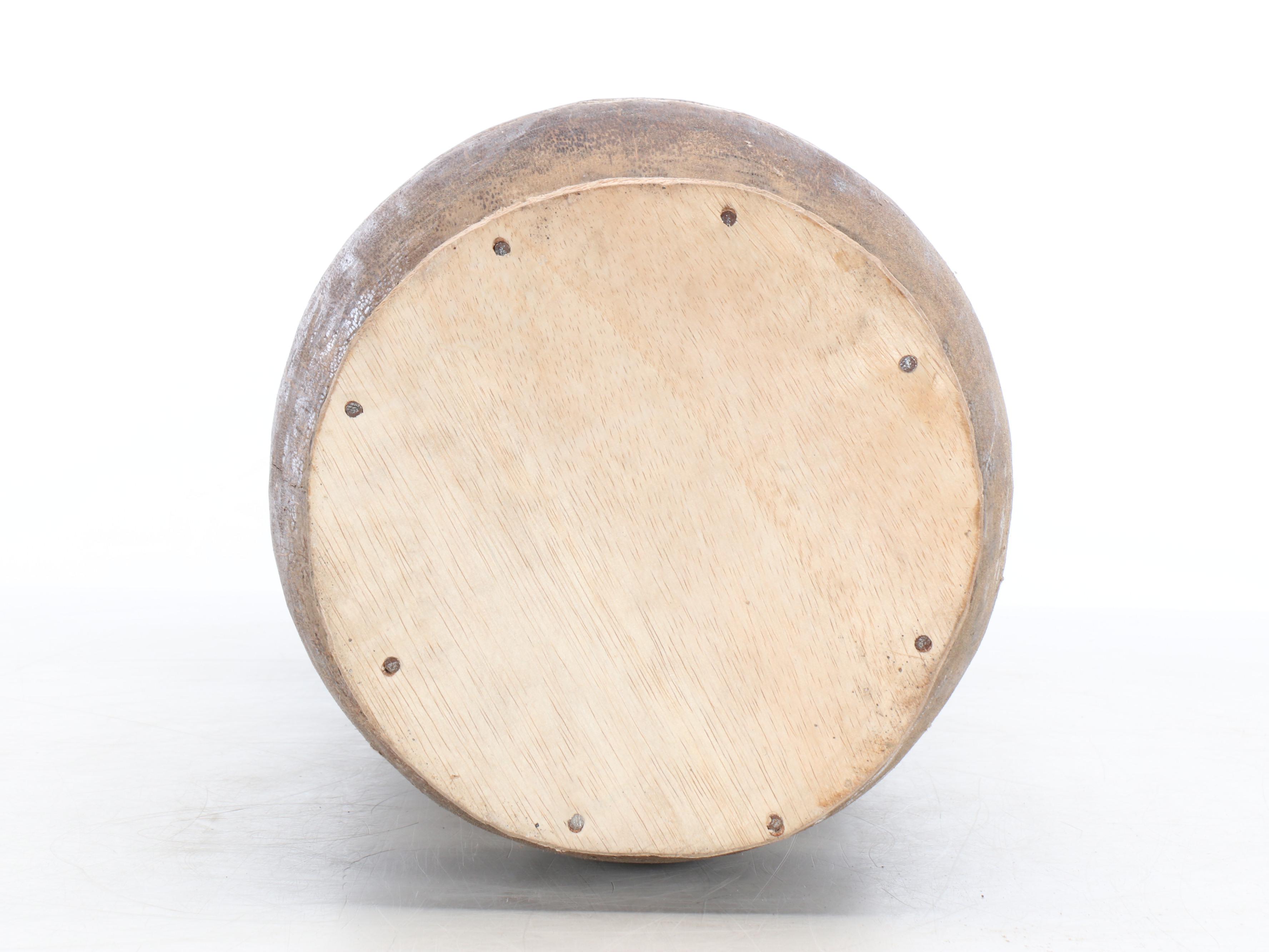 Indonesian Hand-Carved Palm Wood Tree Trunk Umbrella Stand