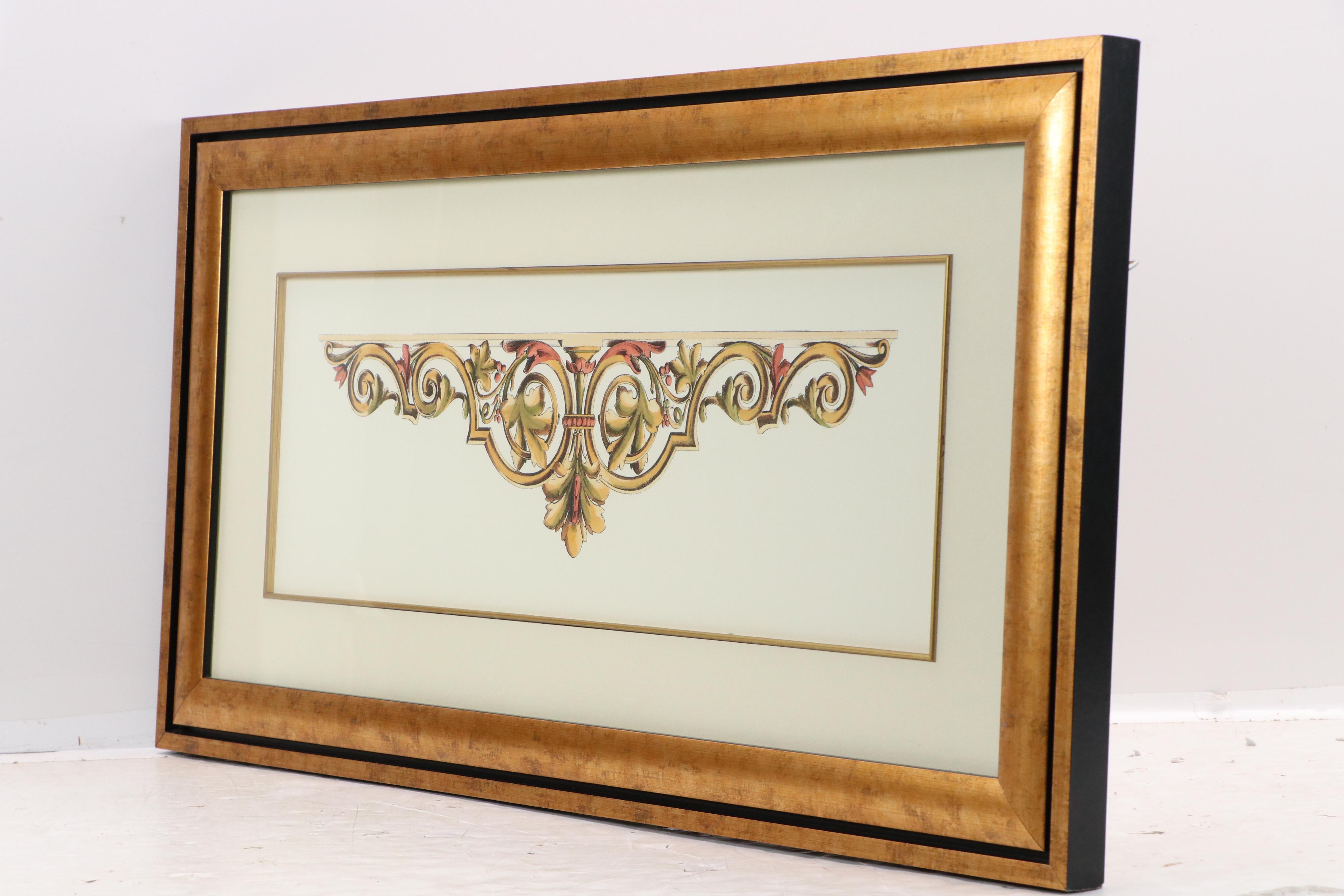 Hand-Colored Collotypes of Architectural Elements