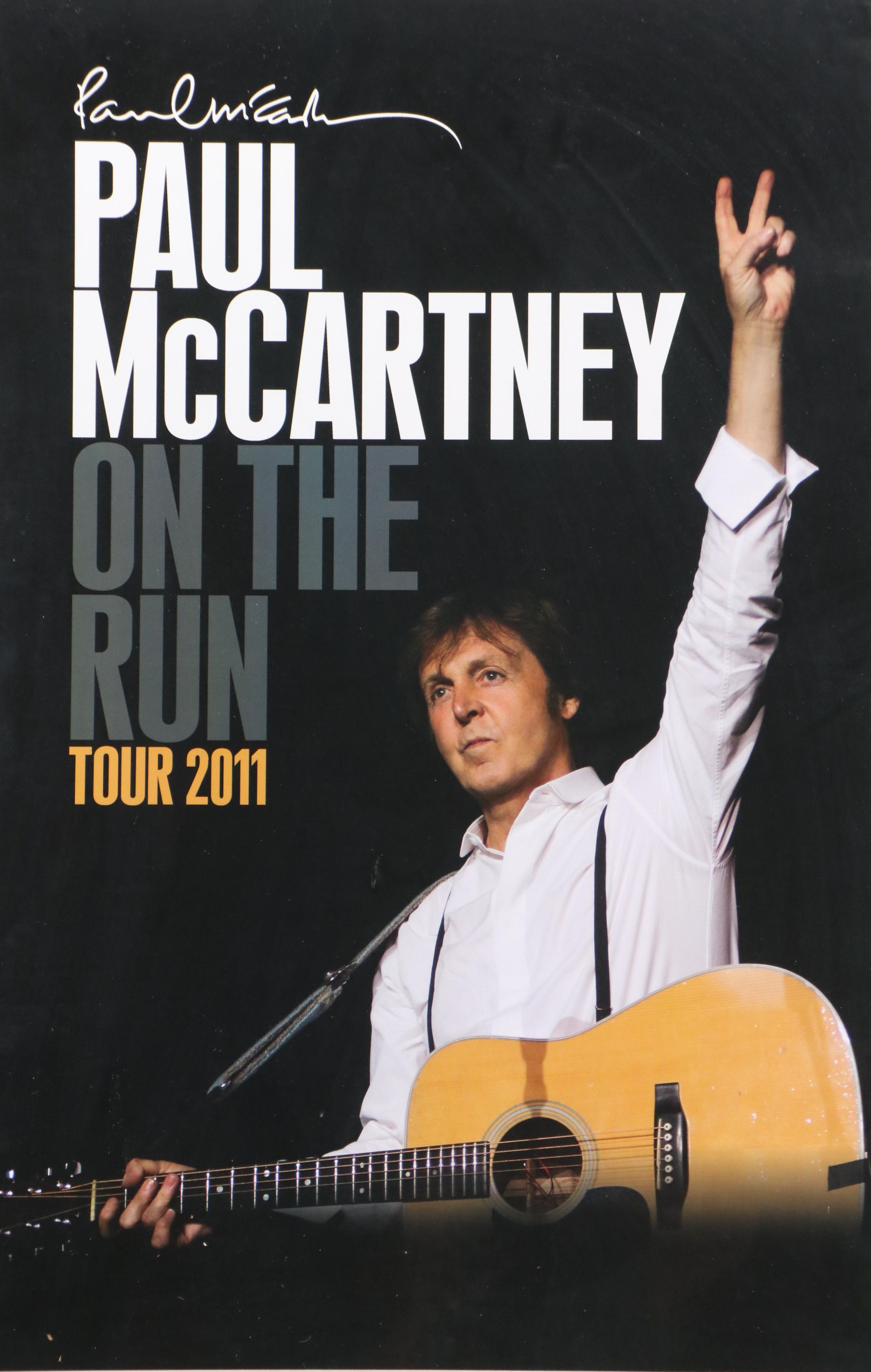 Paul McCartney "On The Run" Offset Lithograph Poster, 2011