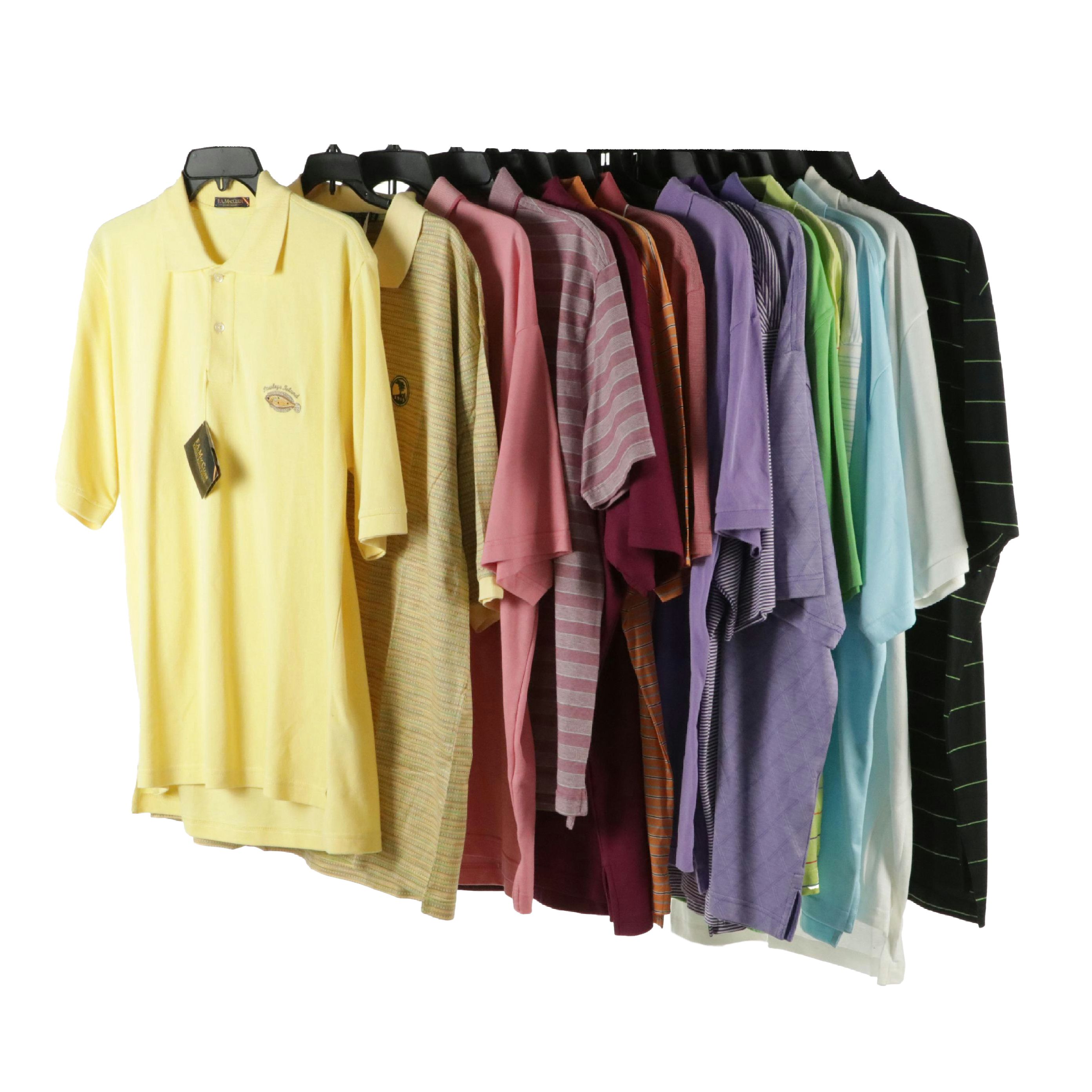 Men's Daniel Cremieux, Bobby Jones, and More Cotton Polo Golf Shirts