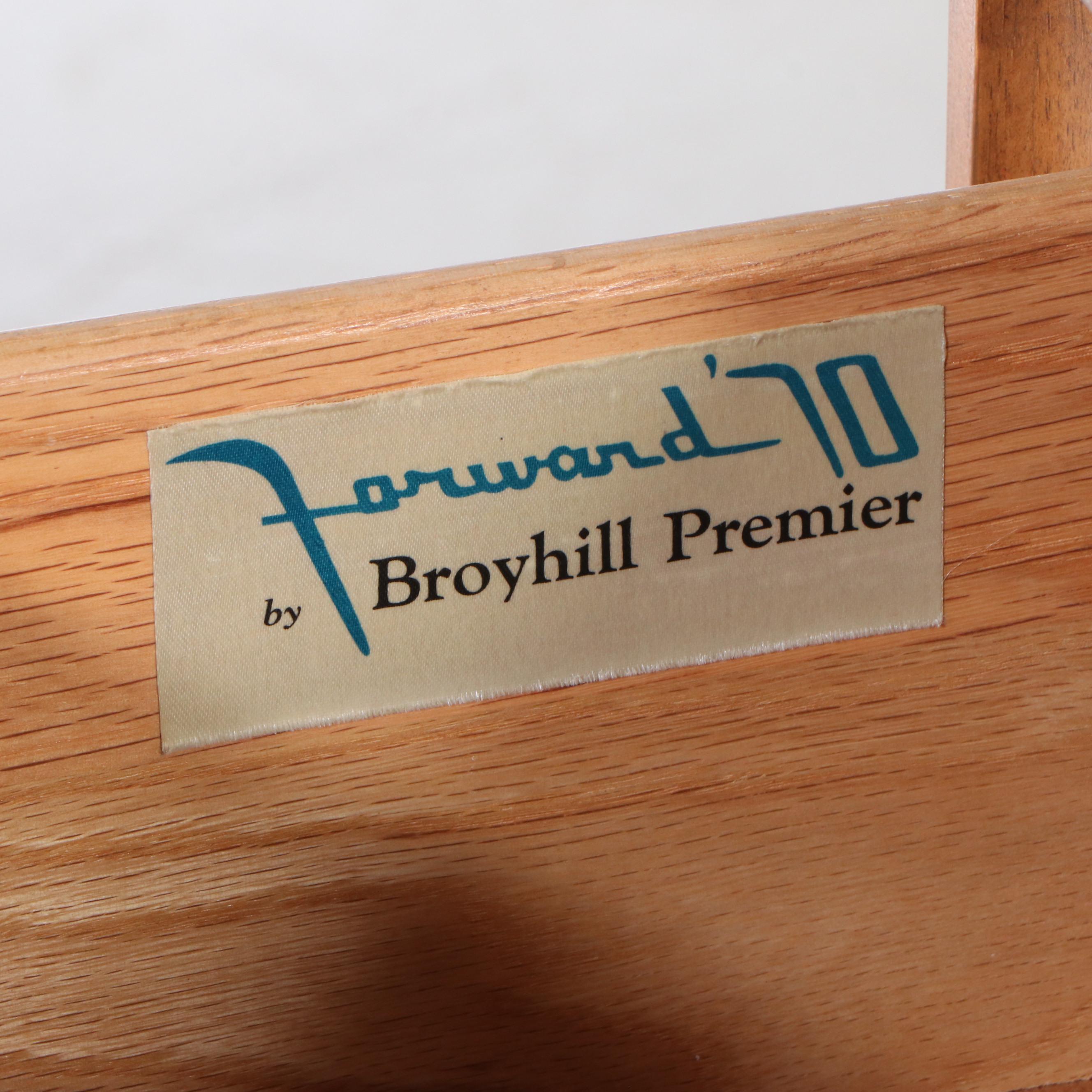 Broyhill Premier "Forward '70" Walnut Dresser with Mirrors, Mid-20th Century