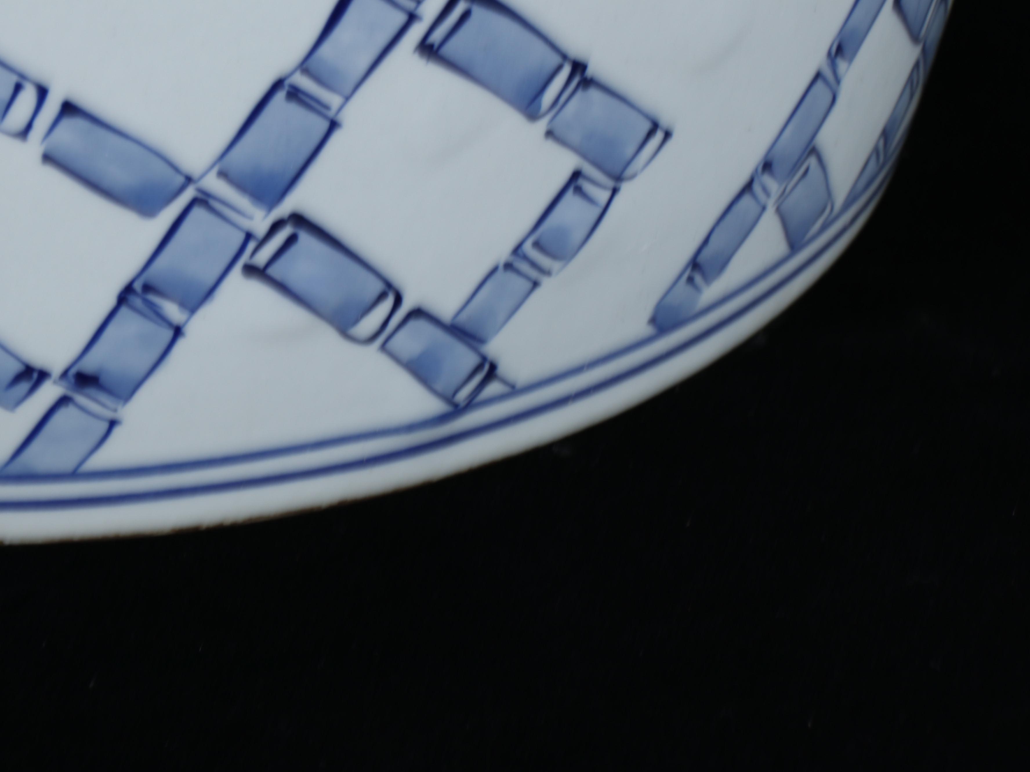 Chinese Hand-Painted Blue and White Ceramic Garden Seat