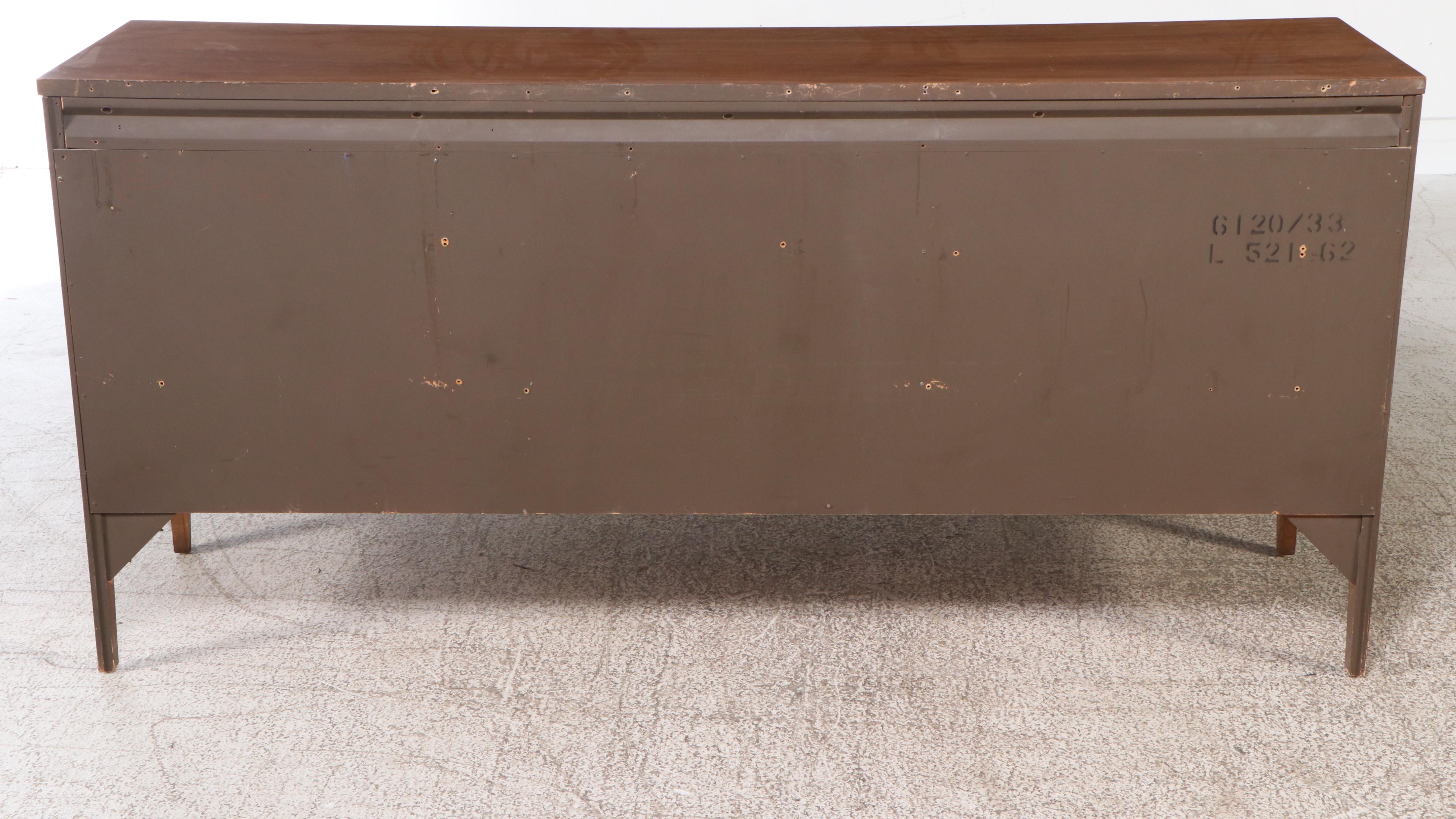 Broyhill Premier "Forward '70" Walnut Dresser with Mirrors, Mid-20th Century