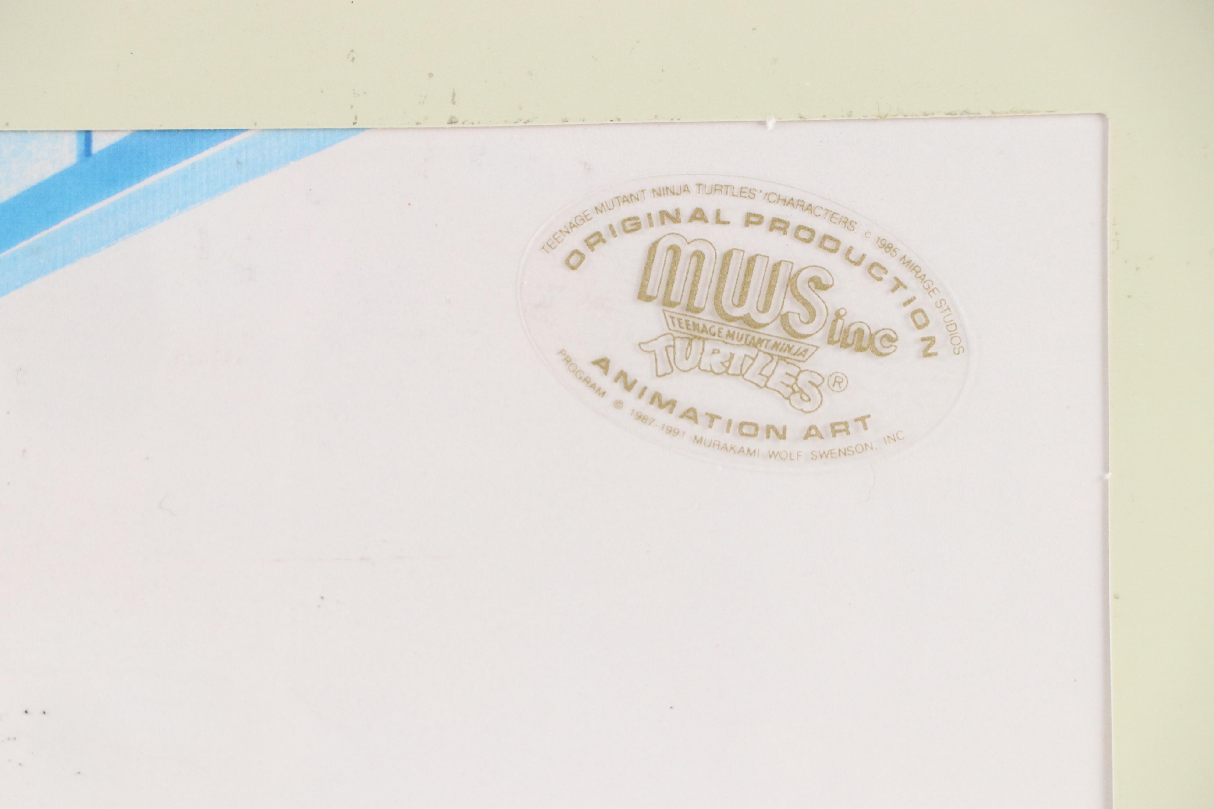 "Teenage Mutant Ninja Turtles" Reproduction Cel, Late 20th Century