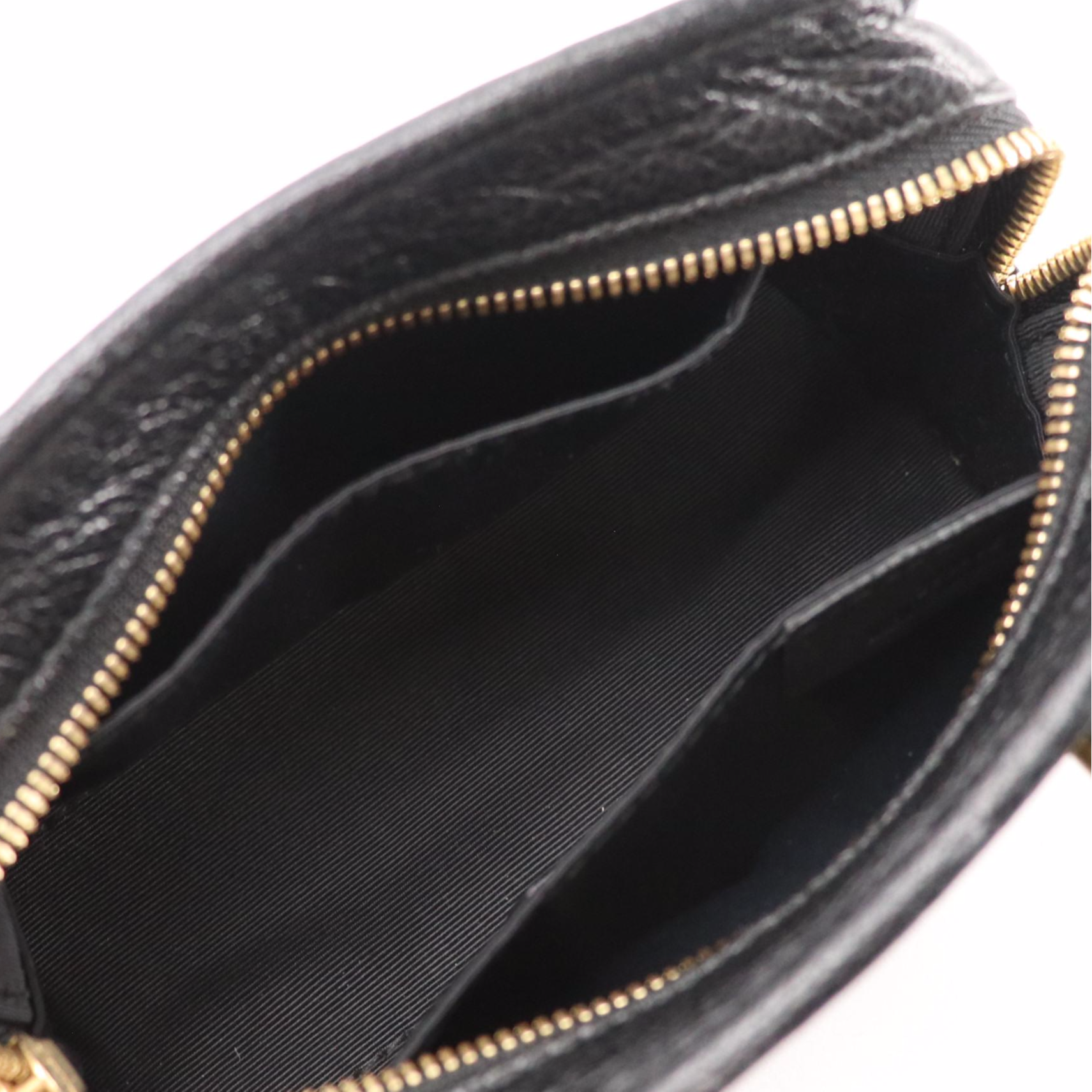 Loewe Micro Amazona Top Handle Bag in Black Grained Calfskin Leather