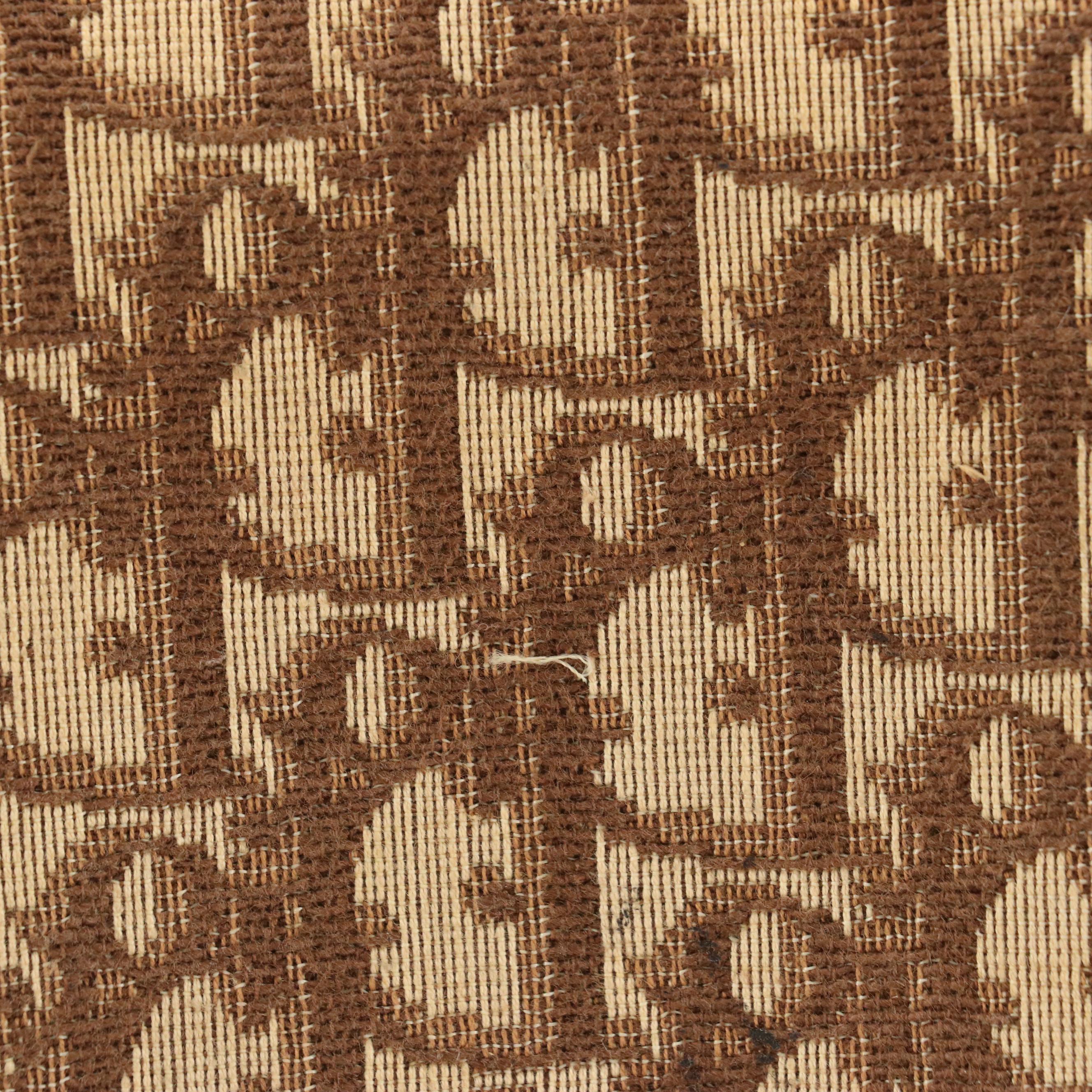 Christian Dior Full Flap Shoulder Bag in Brown Trotter Canvas and Leather Trim