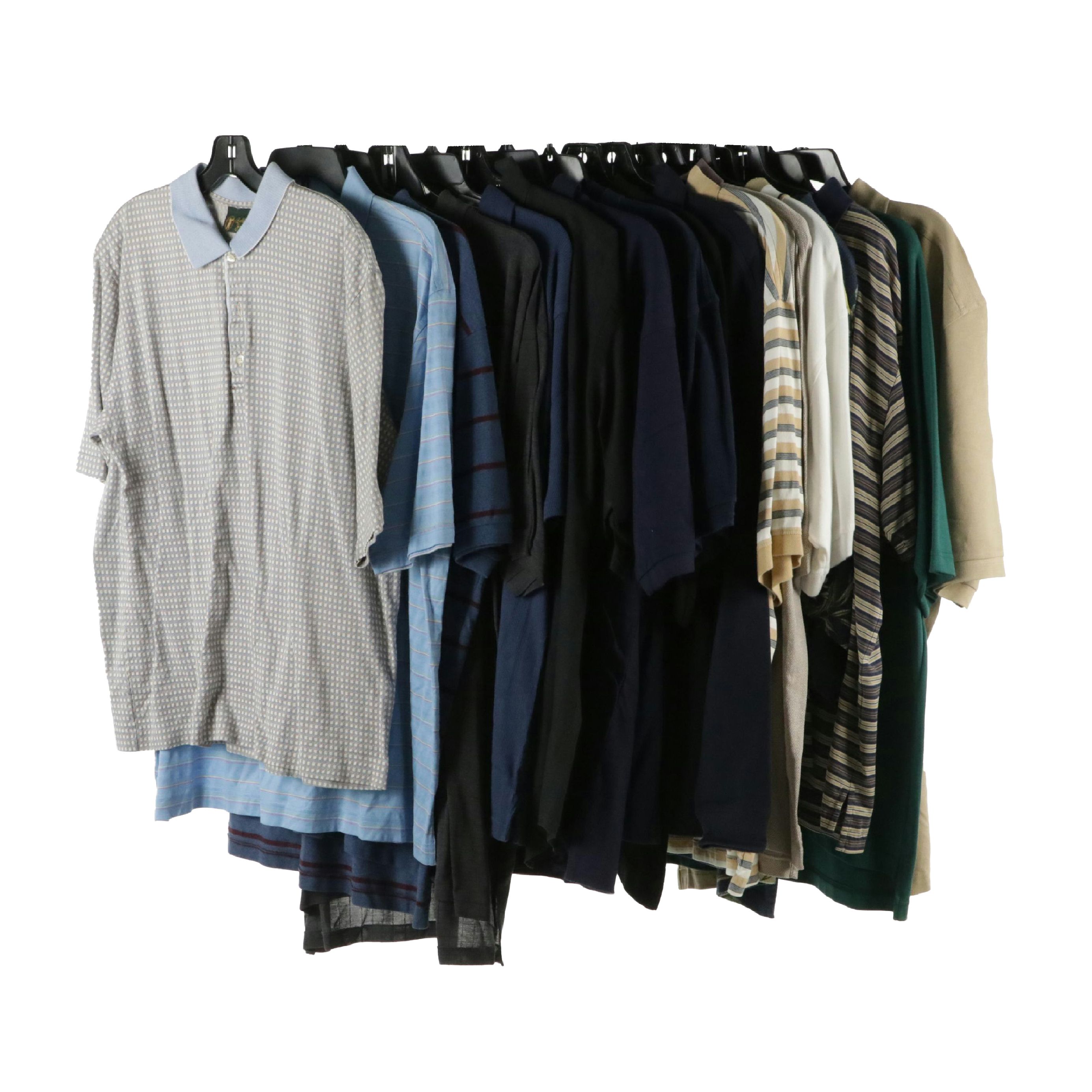 Men's Cotton Polo Shirts & Button-Up Featuring Bobby Jones, Adidas, and More