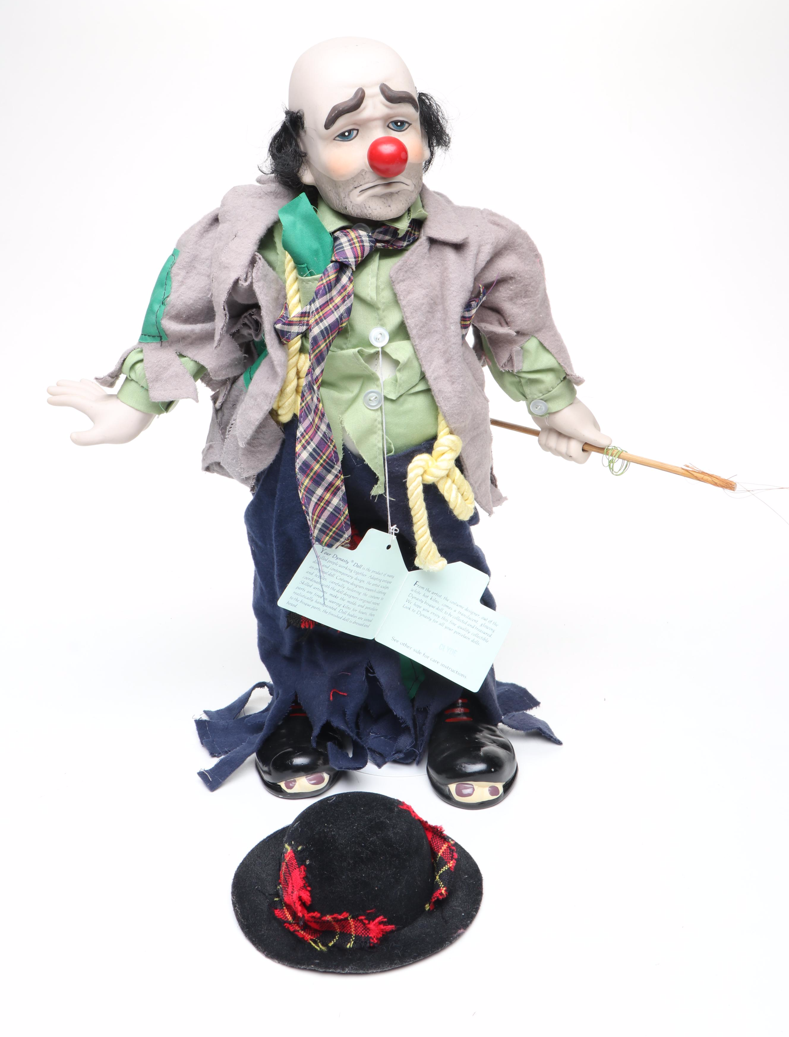 Cardinal Inc. Hand-Painted "Clyde" Bisque Dynasty Doll, Late 20th Century