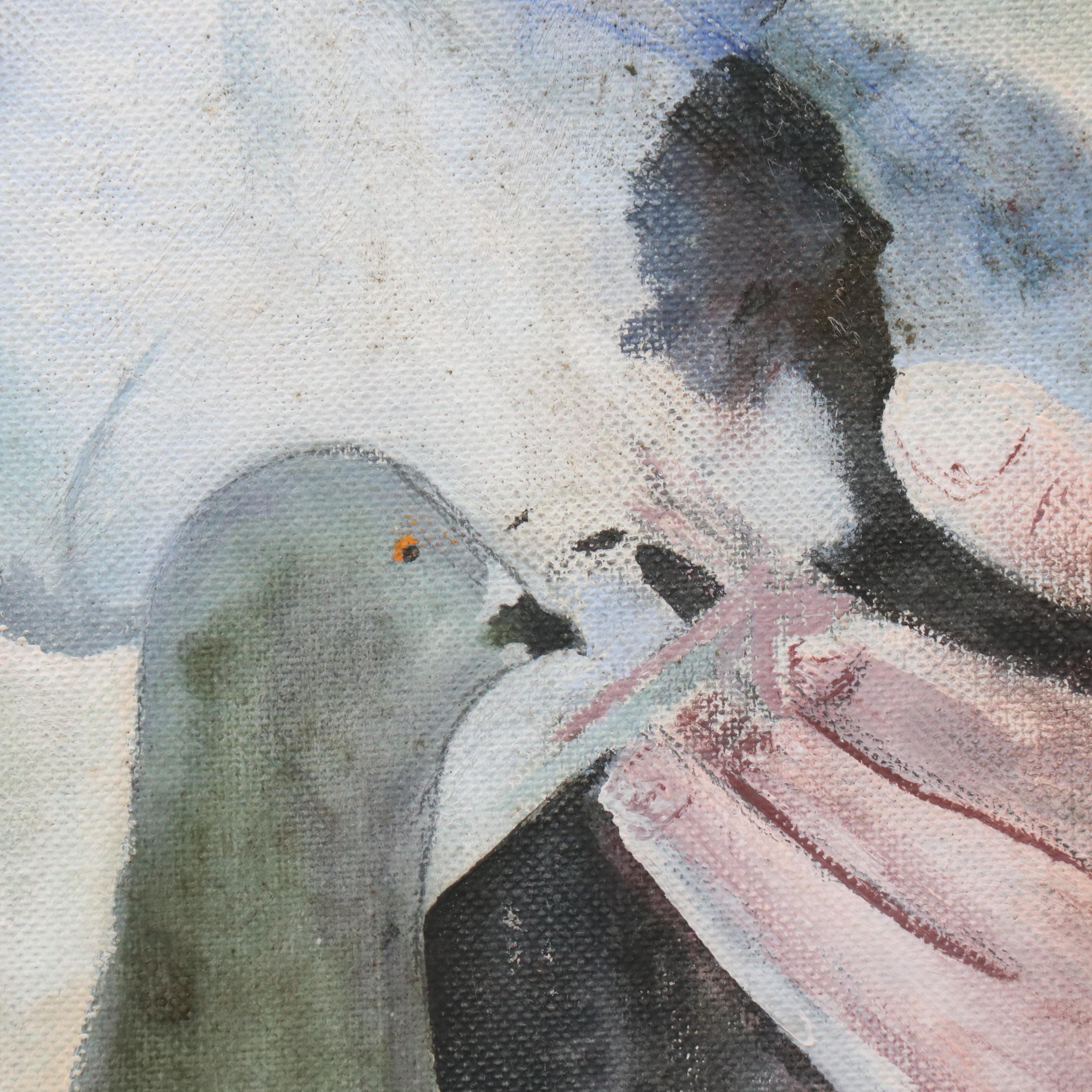 Acrylic Portrait Painting "The Bird Man"