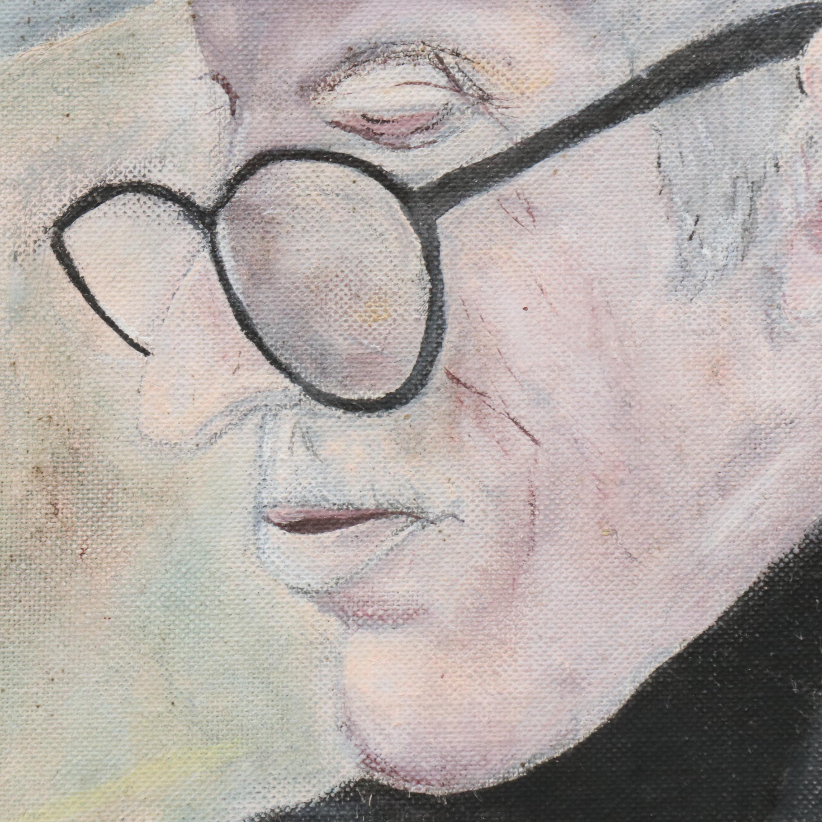 Acrylic Portrait Painting "The Bird Man"