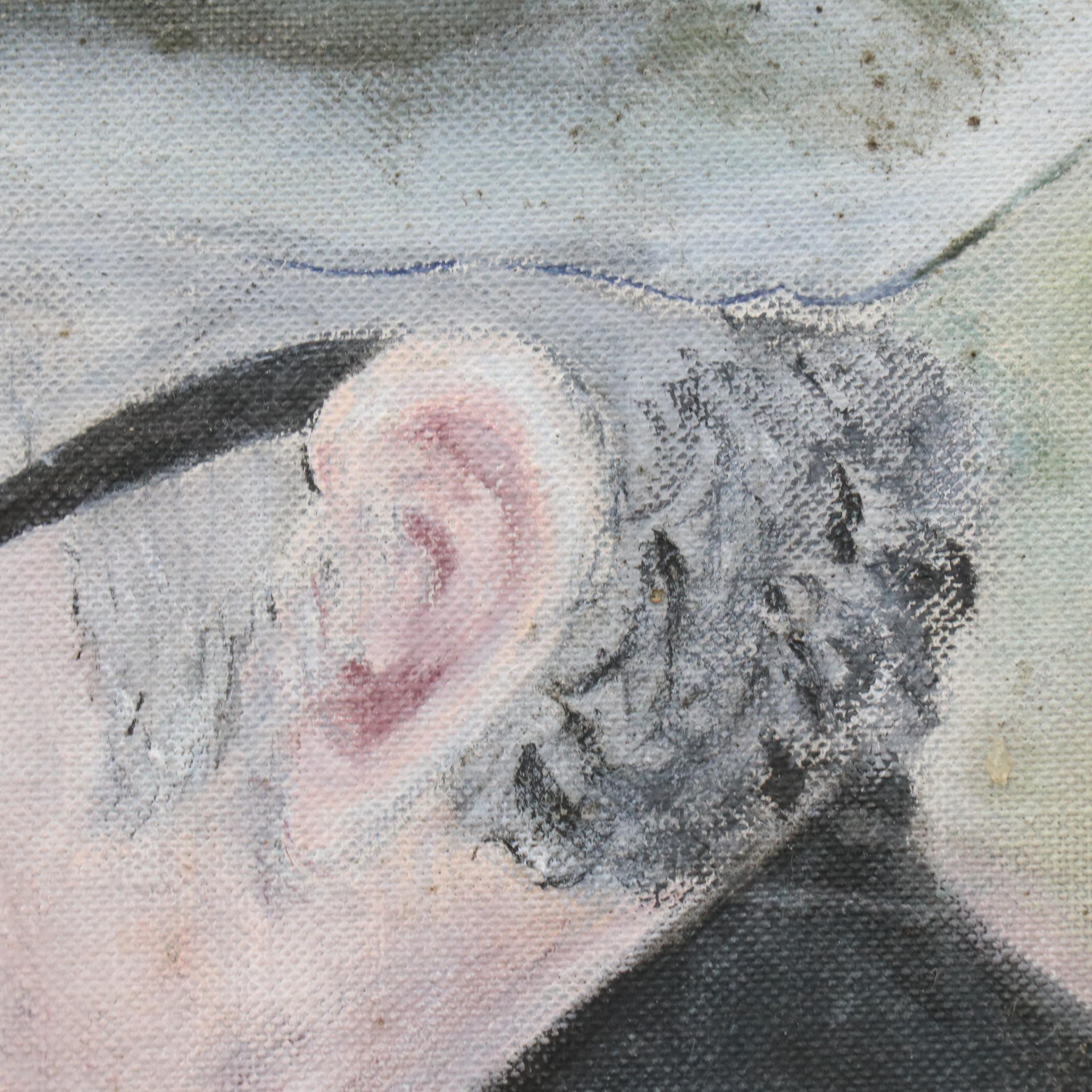 Acrylic Portrait Painting "The Bird Man"