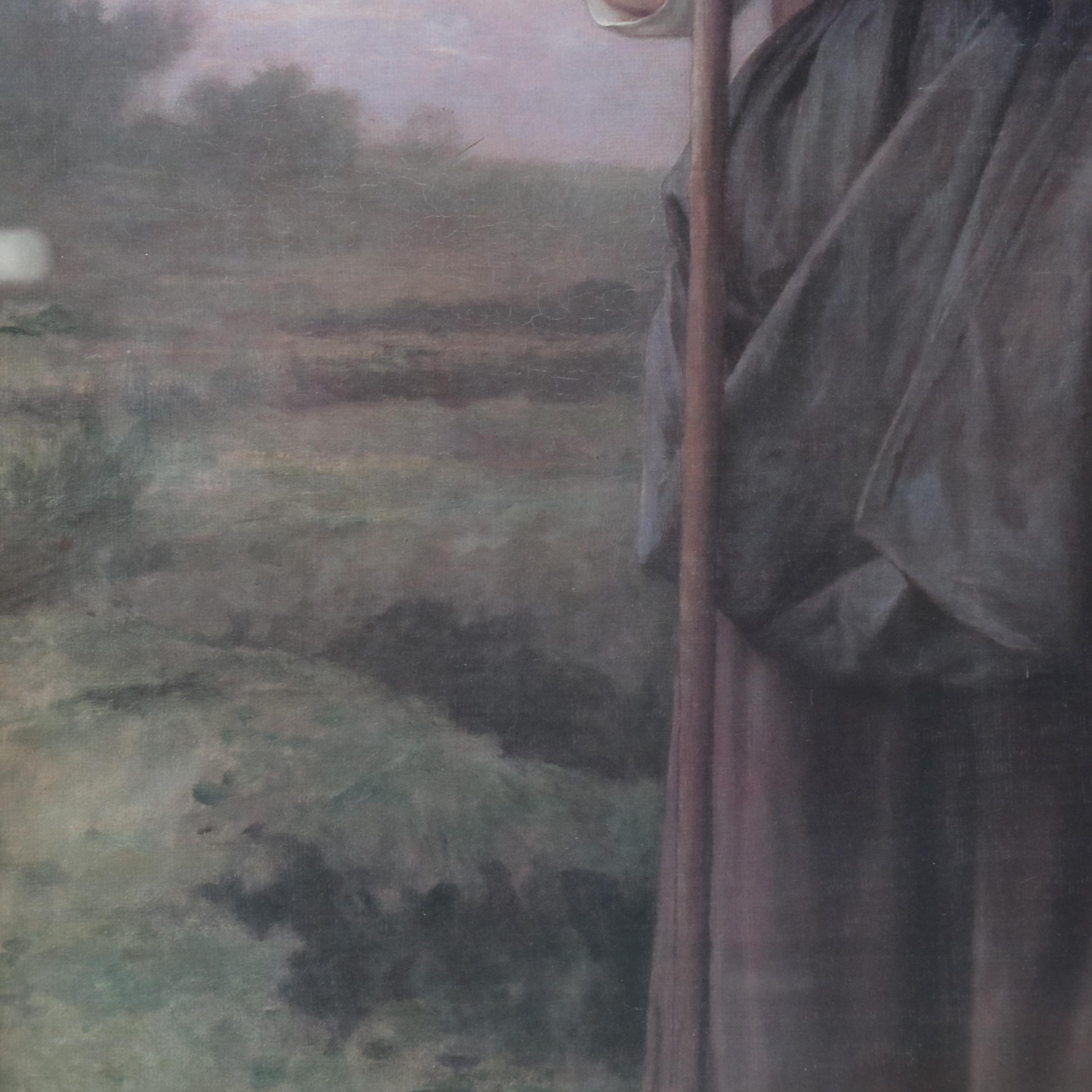 Offset Lithograph "A Little Shepherdess" After William-Adolphe Bouguereau