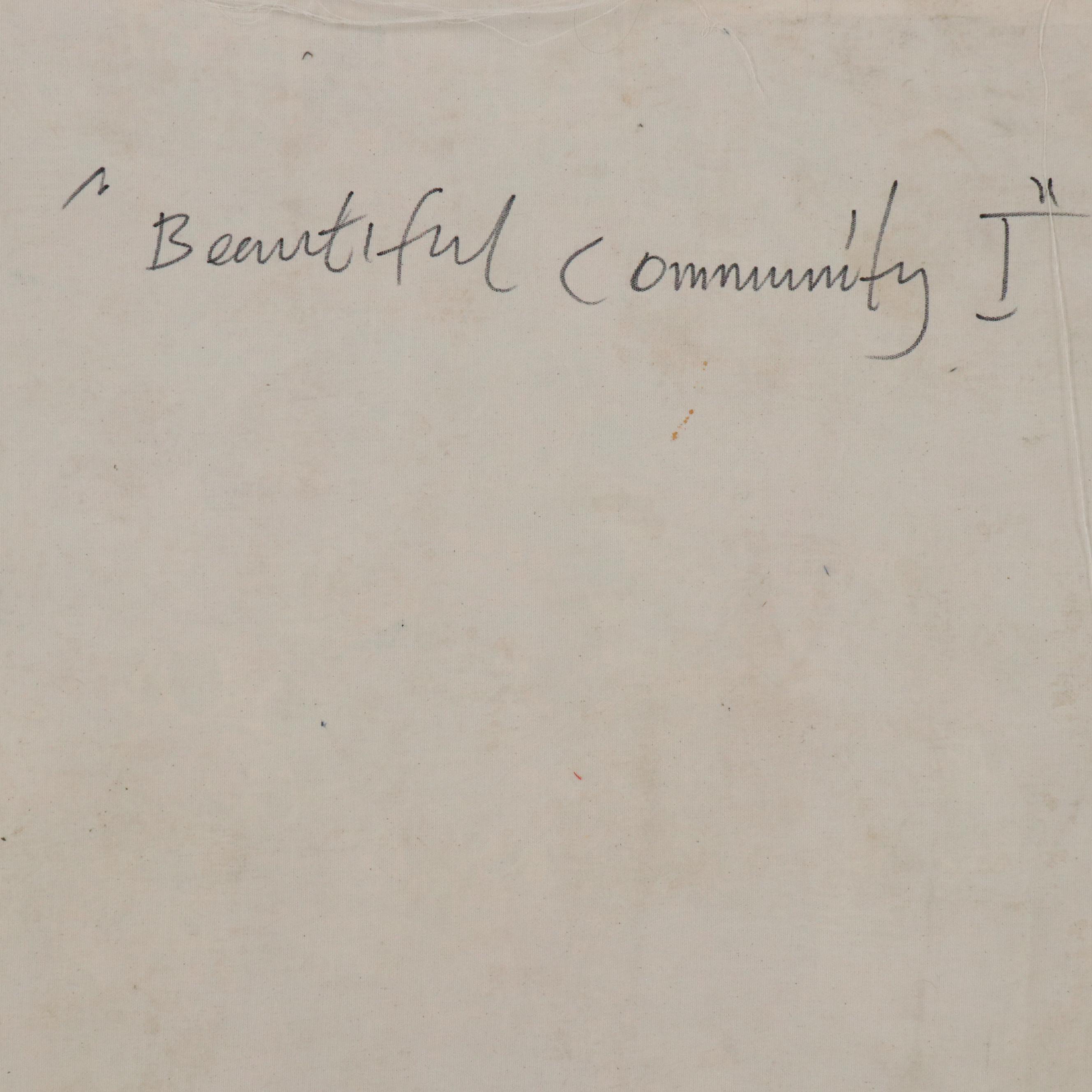 Abiola Idowu Stylized Collage Portrait "Beautiful Community I," 2024