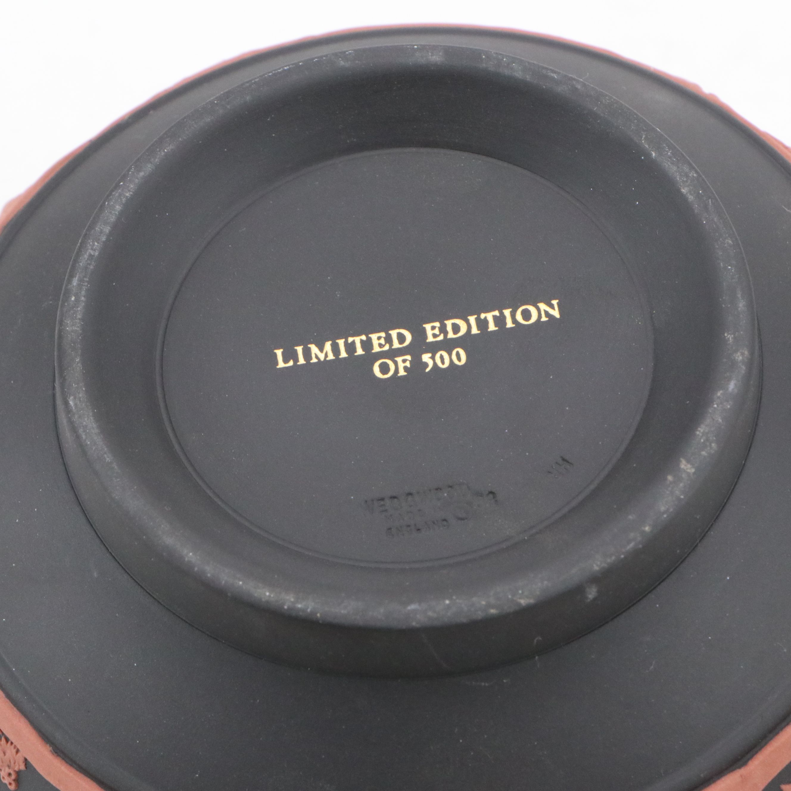 Wedgwood Terracotta on Black Jasperware and Quebec Black Basalt Teapots