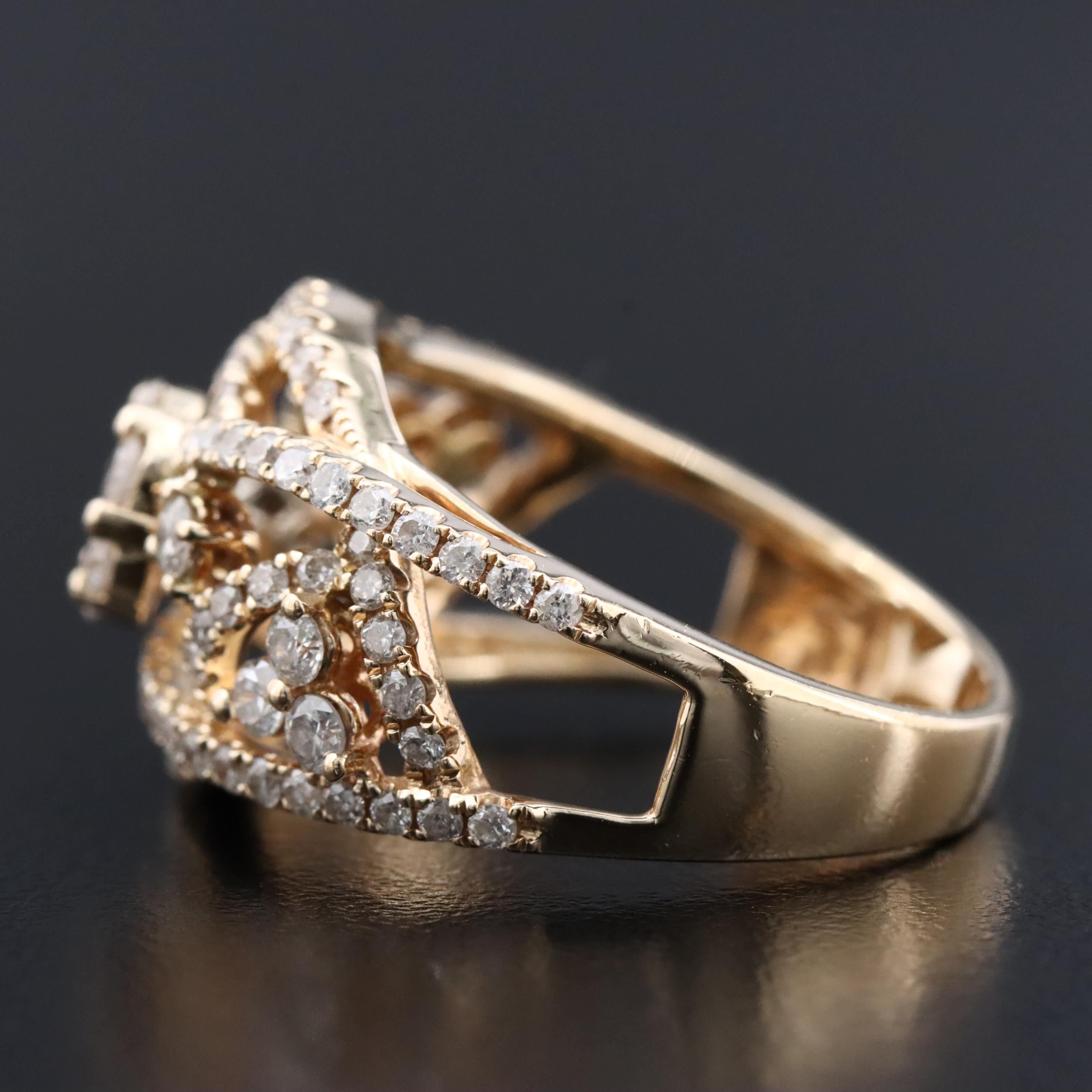 14K 1.03 CTW Diamond Ring
