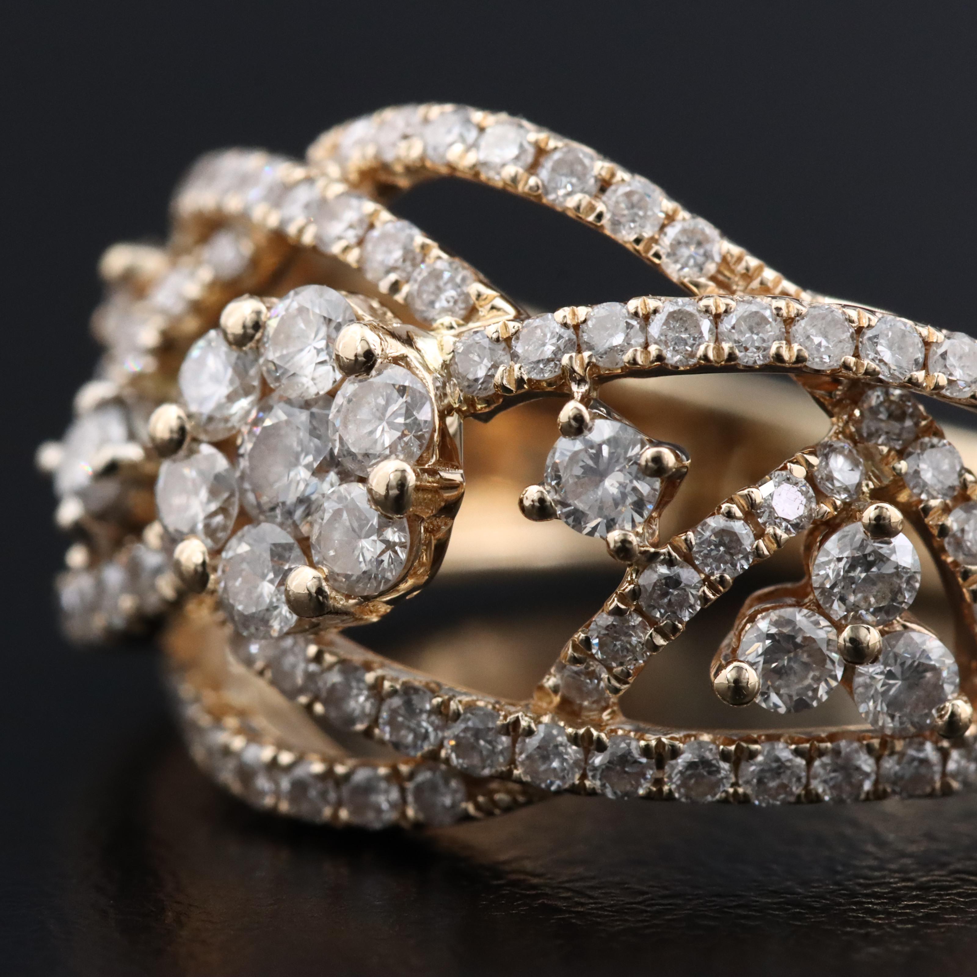 14K 1.03 CTW Diamond Ring