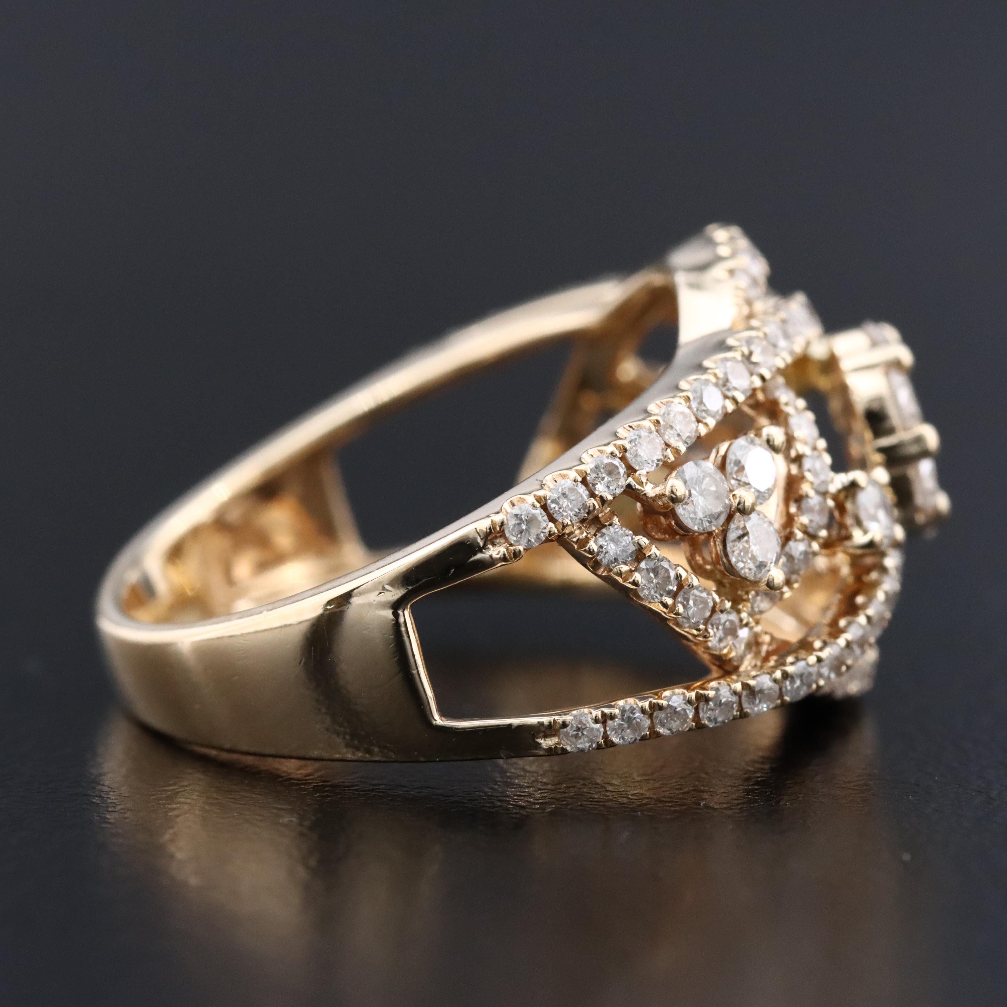 14K 1.03 CTW Diamond Ring