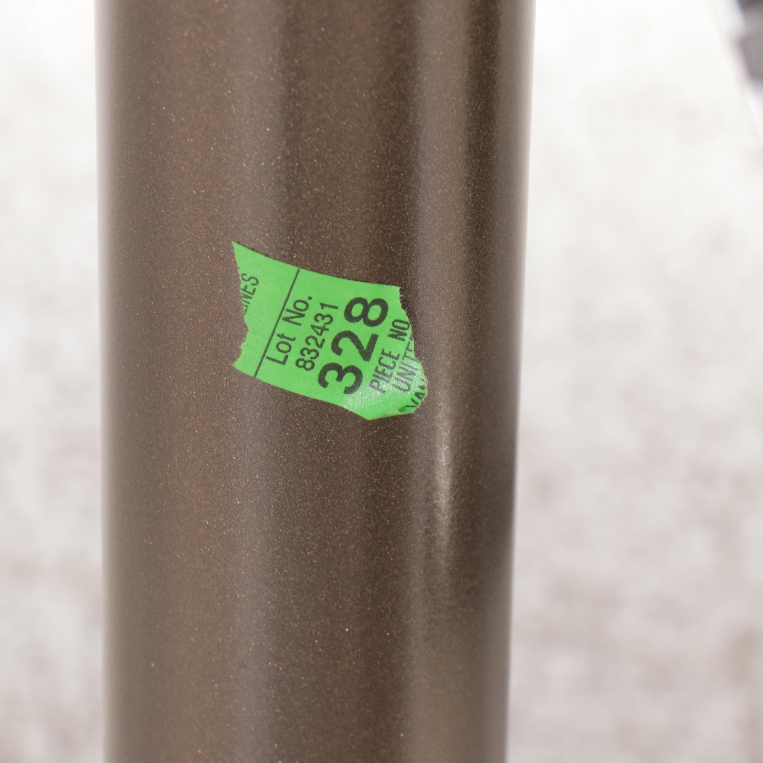 Set of Three Contemporary Fabric Upholstered Metal Swivel Barstools