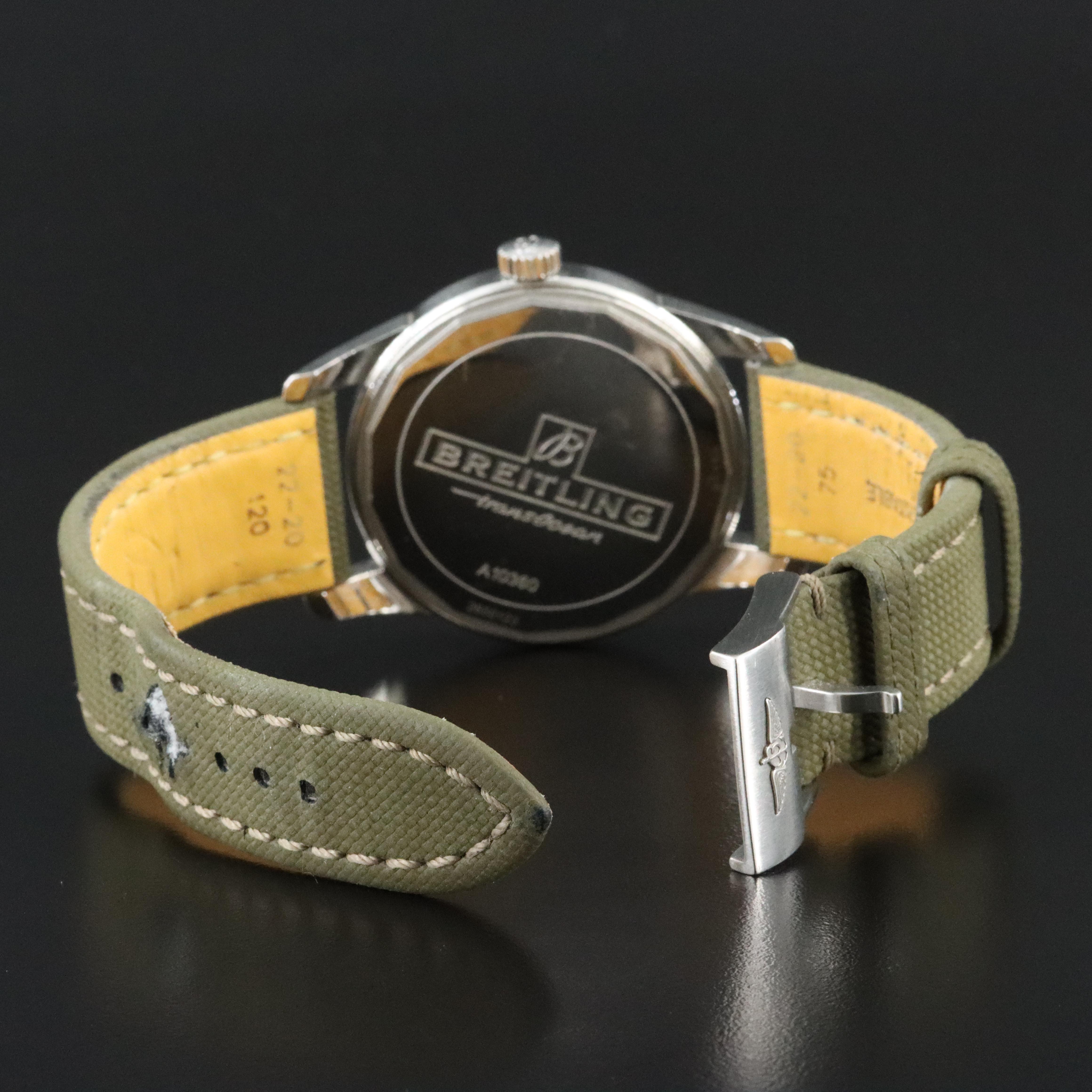 Breitling Transocean A10360 43mm Steel Watch