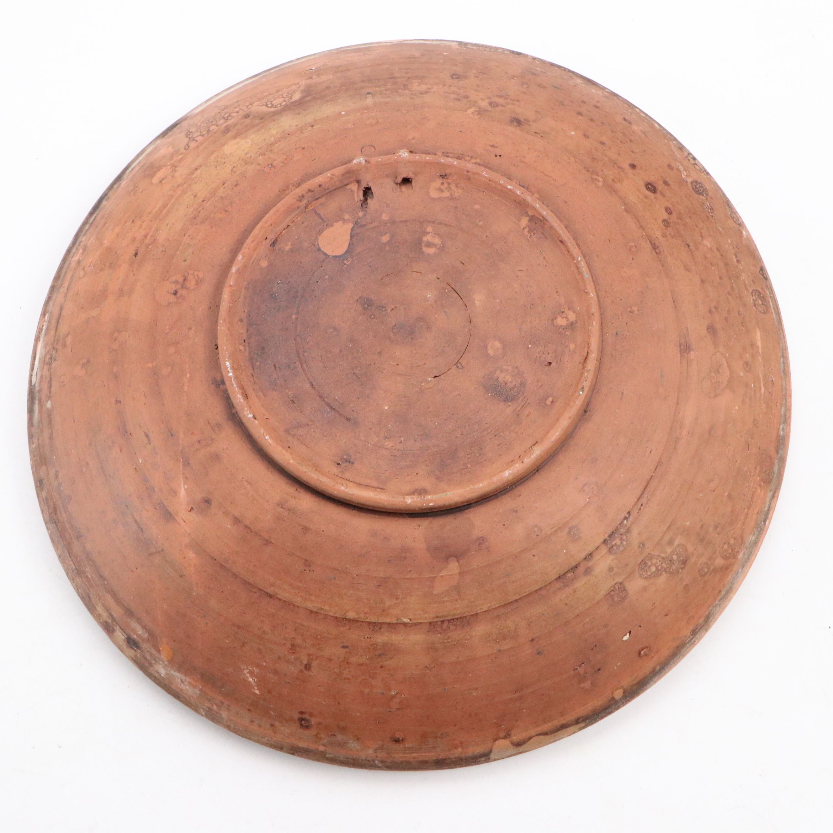 Romanian Pottery Slip Glazed Tree Plates