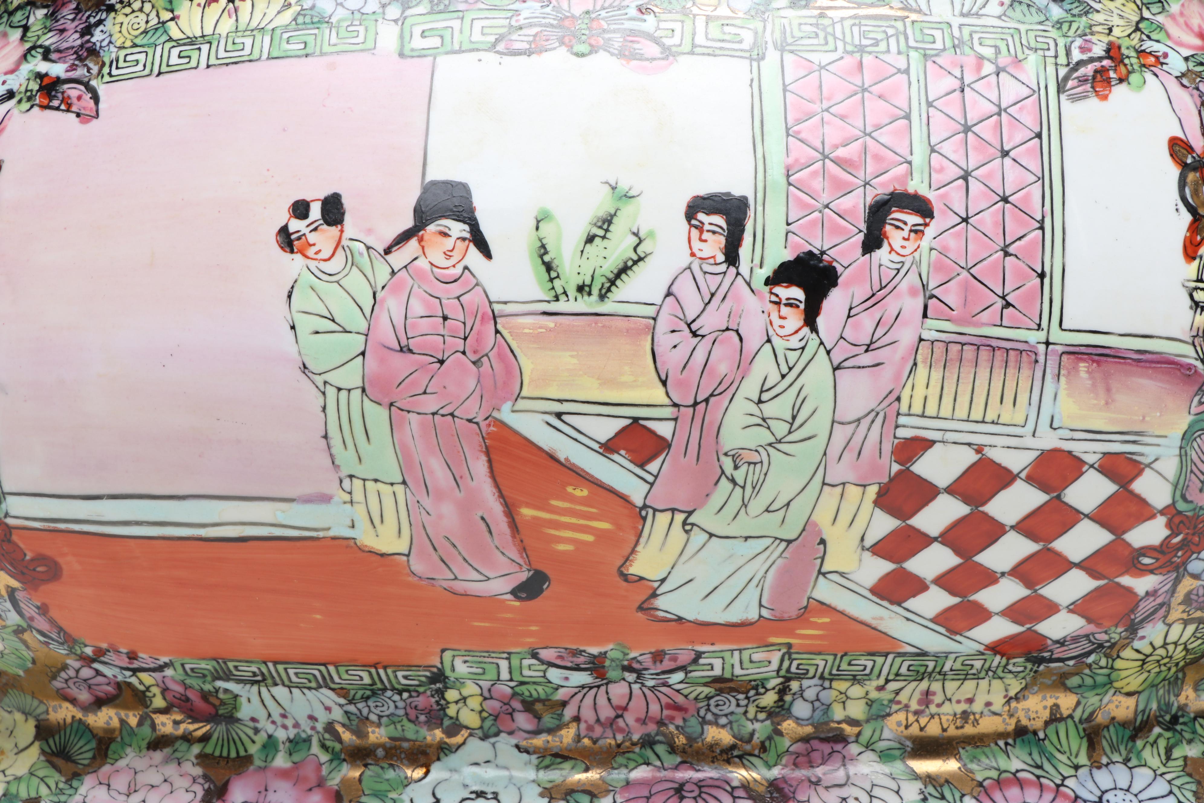 Chinese Famille Rose Porcelain Planter