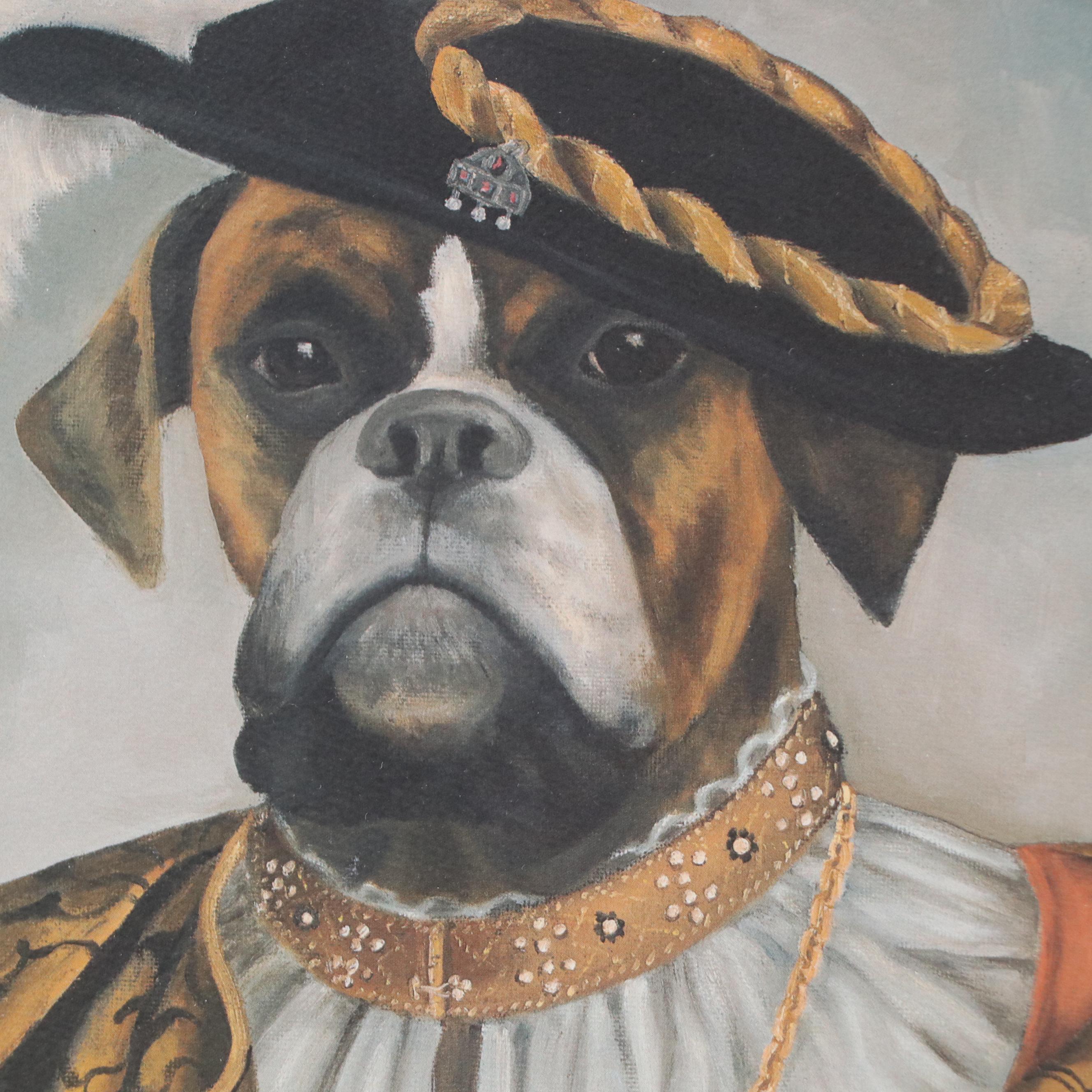 After Carol Lew Offset Lithograph of Anthropomorphic Dog