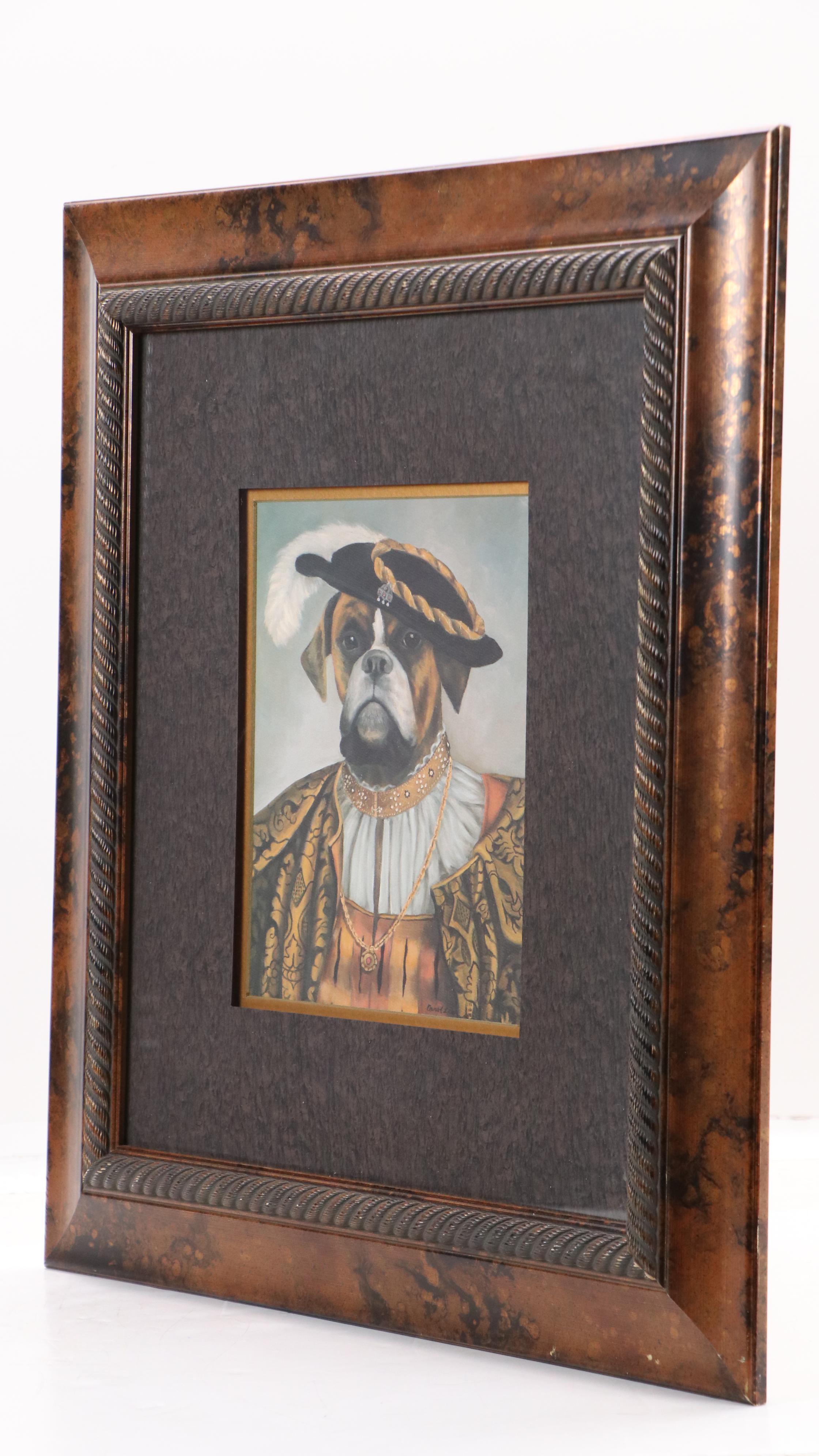 After Carol Lew Offset Lithograph of Anthropomorphic Dog