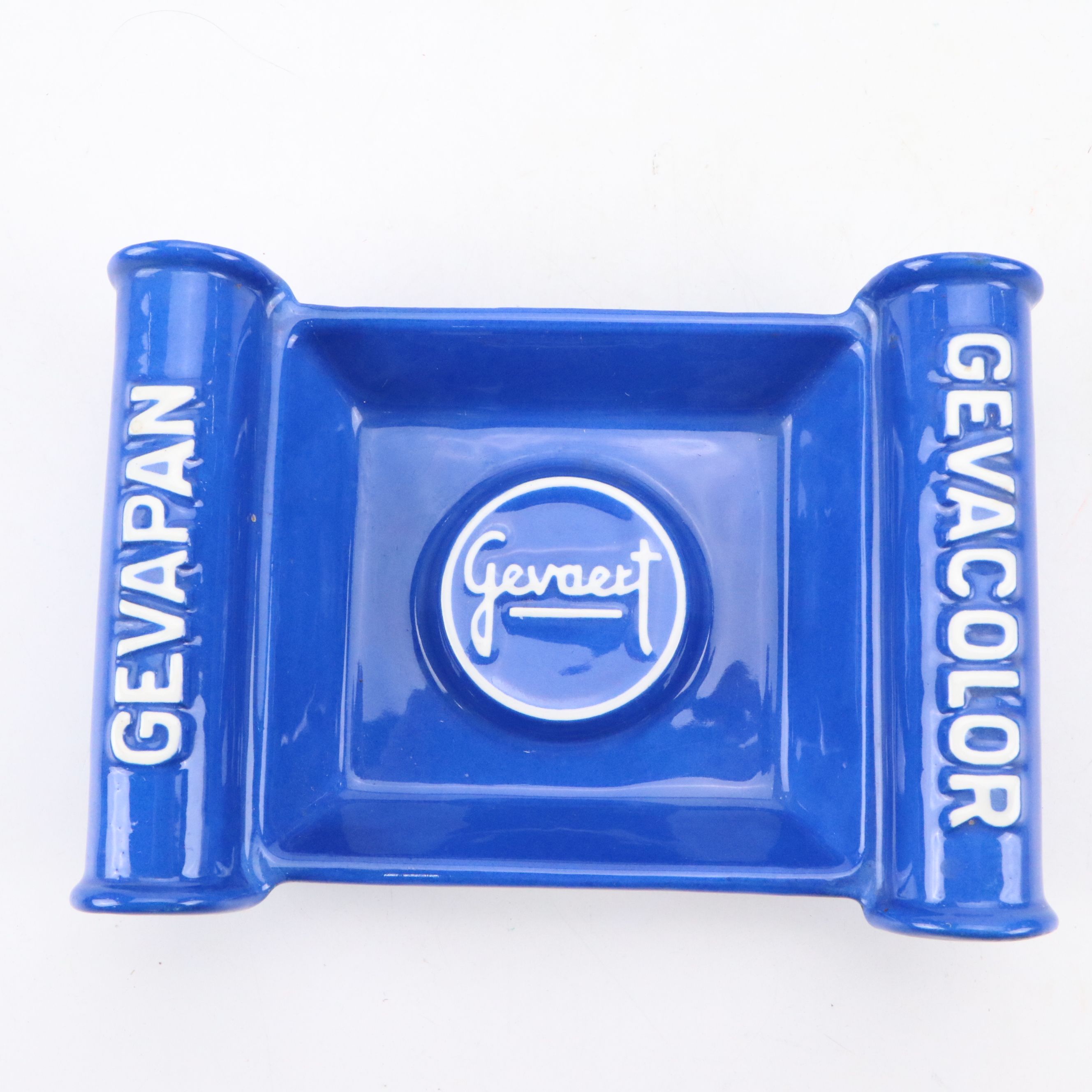 Moulin de Loups French Advertisement Ceramic Ashtrays, 20th Century