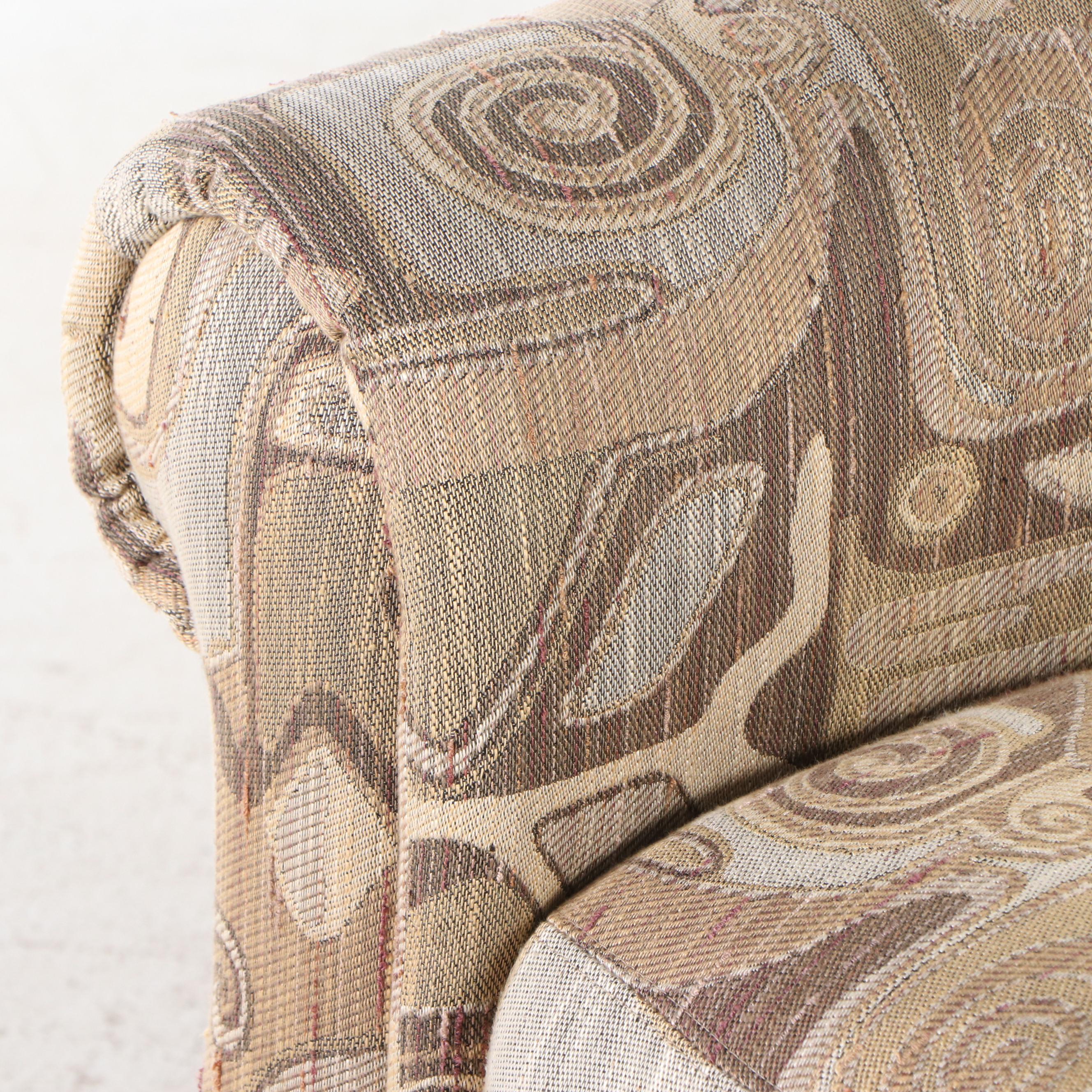 Pair of Precedent by Sherrill Furniture Channel-Tufted Swivel Armchairs