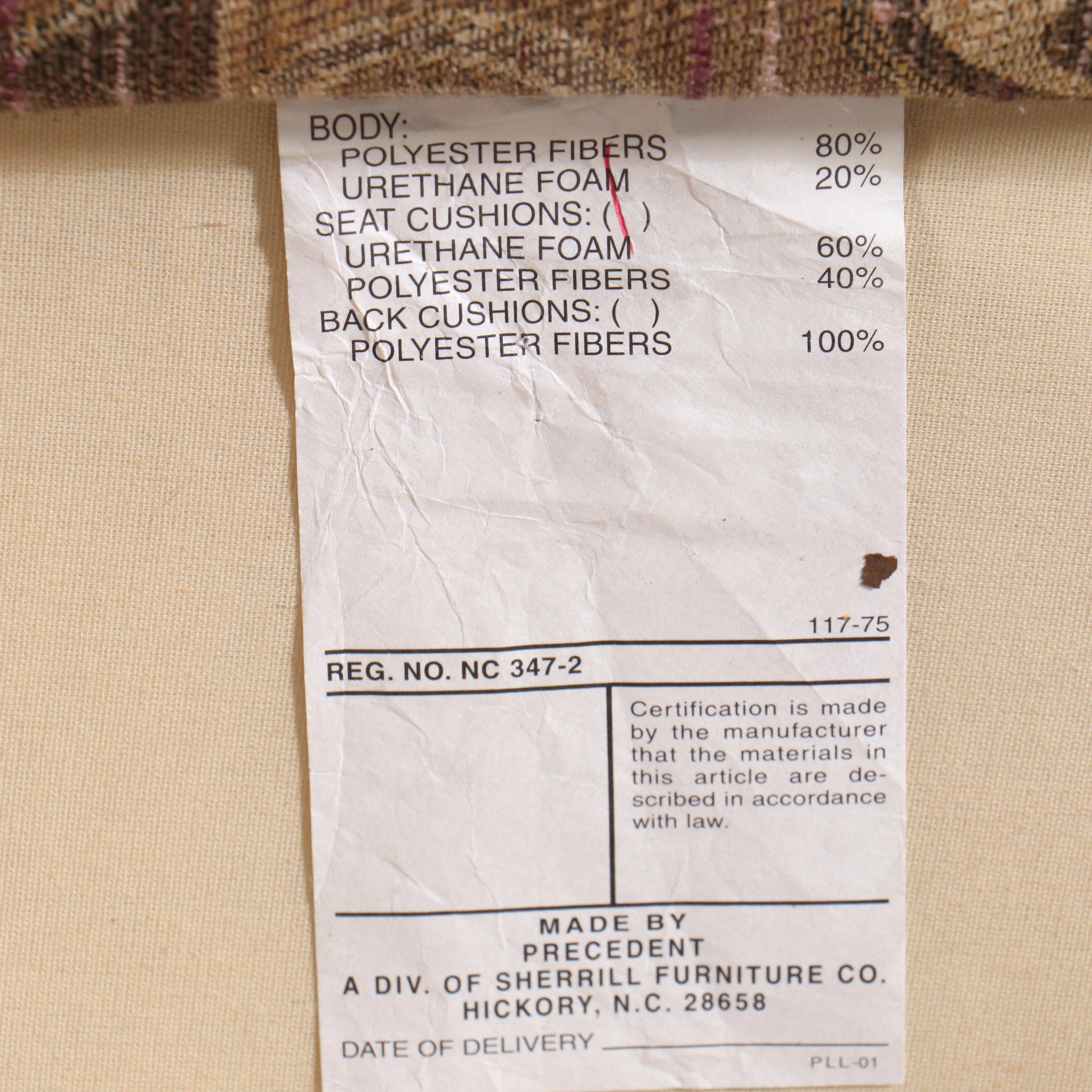 Pair of Precedent by Sherrill Furniture Channel-Tufted Swivel Armchairs