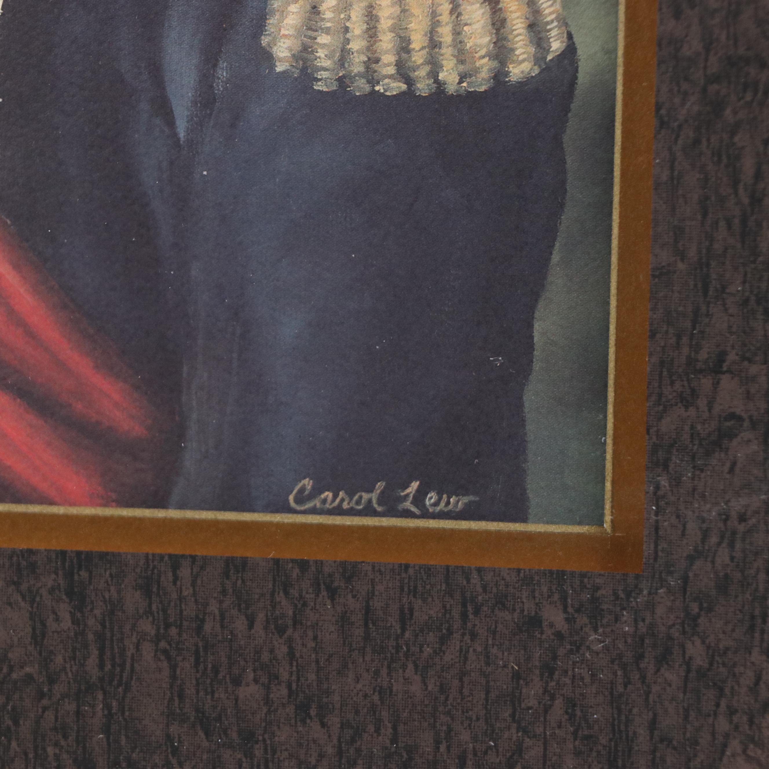 After Carol Lew Offset Lithograph of Anthropomorphic Dog