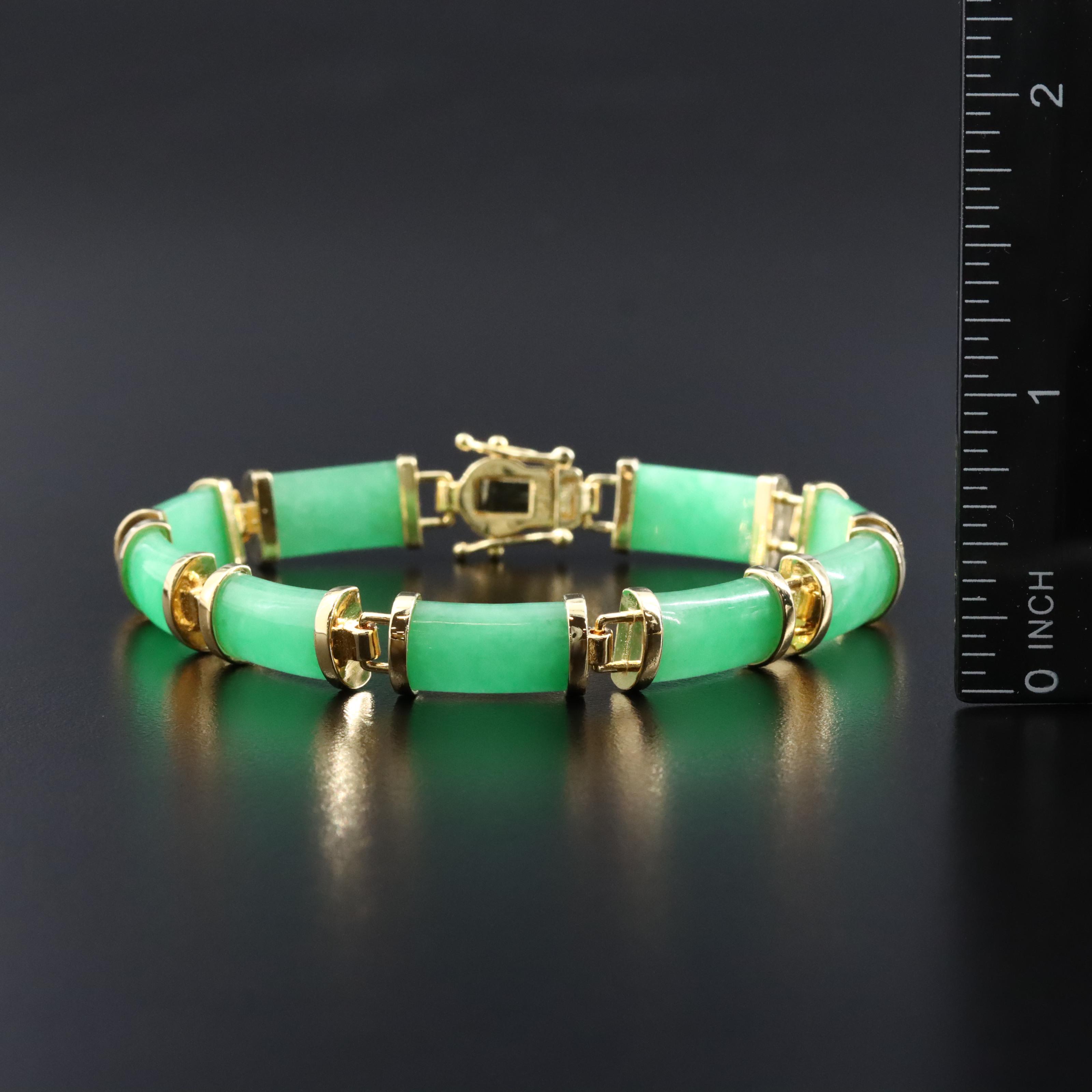 Sterling Jadeite Bracelet and Cross Pendant Necklace