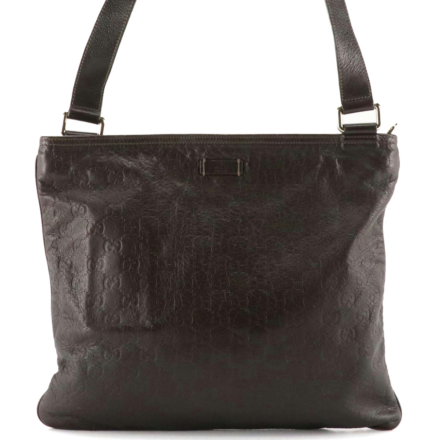 Gucci Brown Guccissima Grain Leather Crossbody Bag