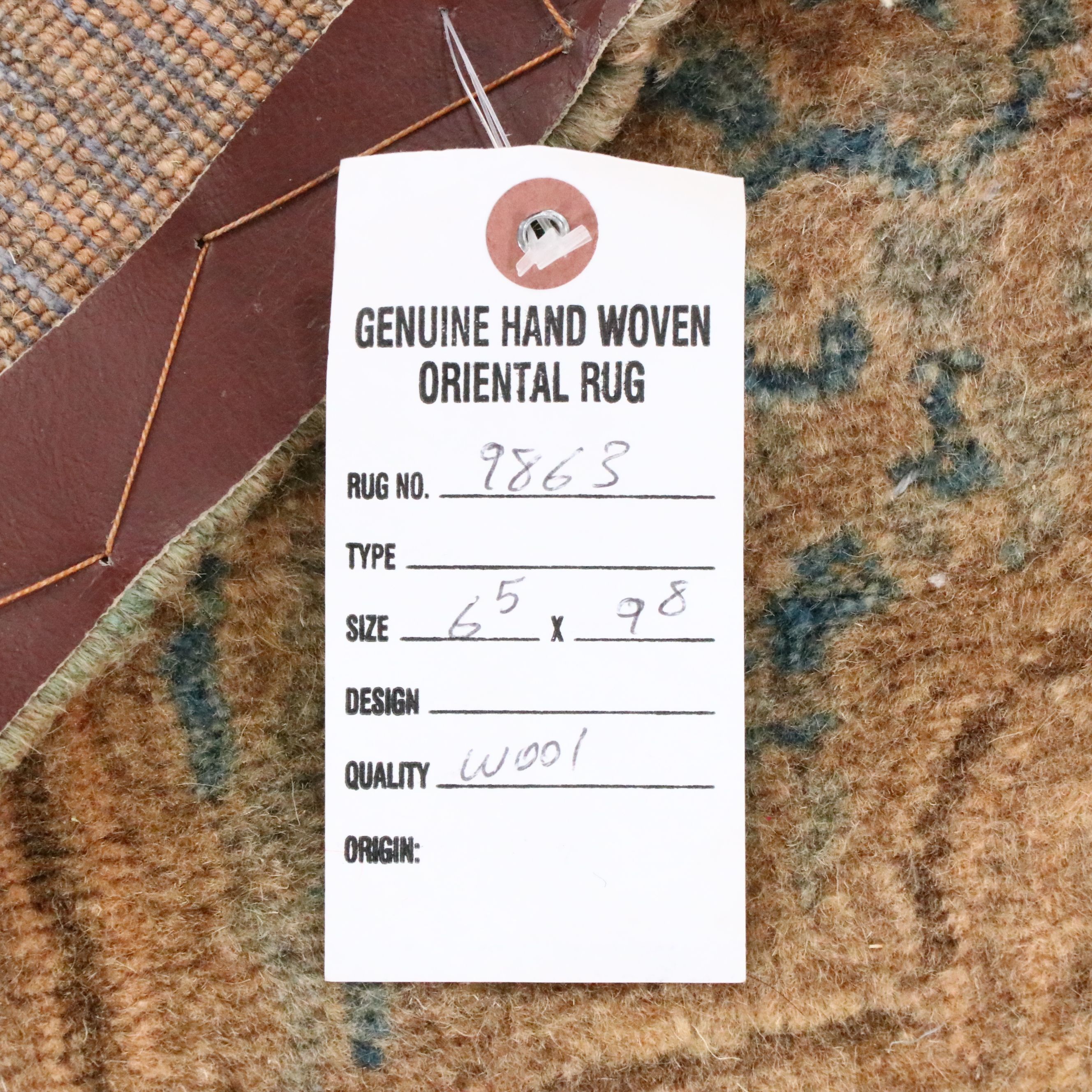 6'4 x 10' Hand-Knotted Persian Kerman Area Rug