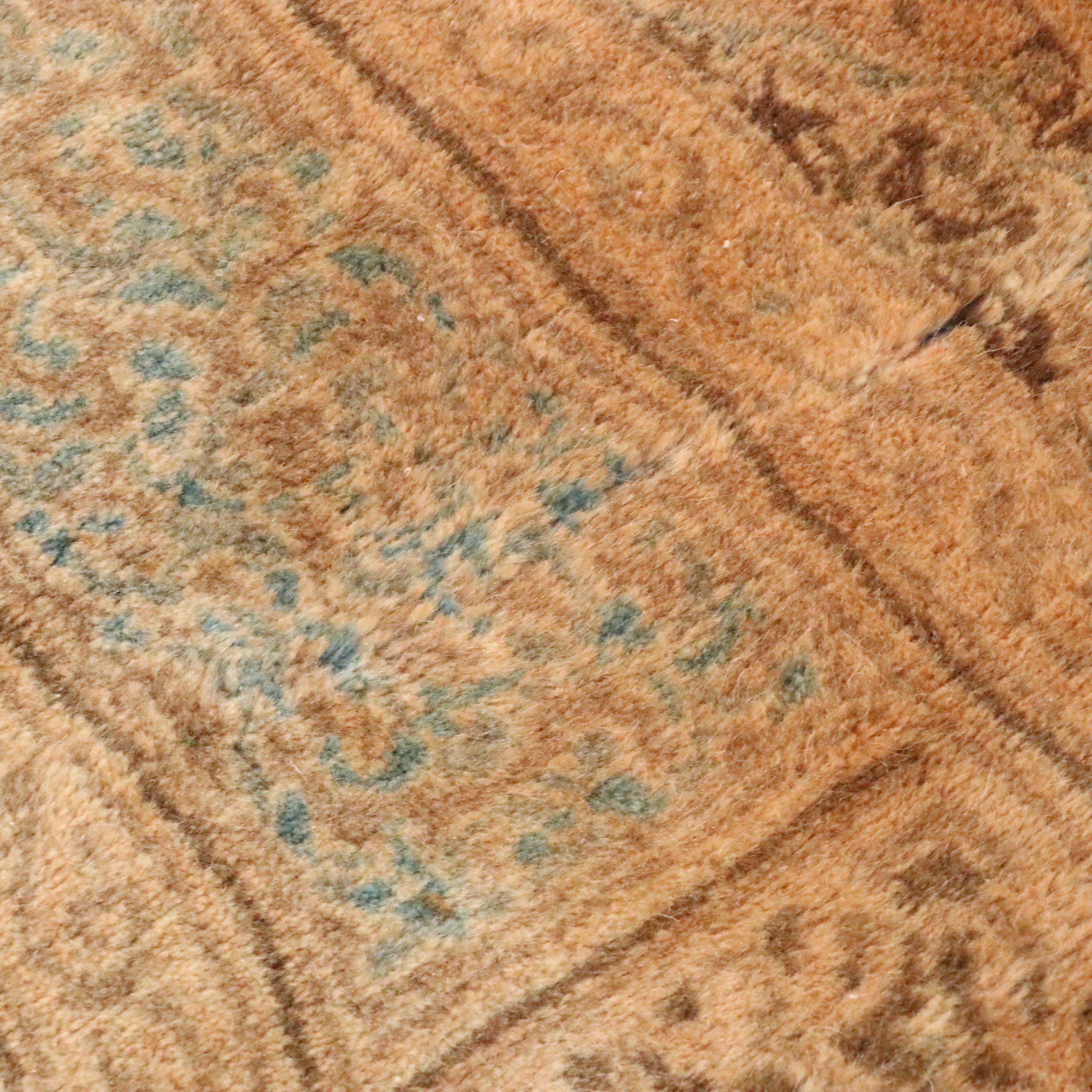 6'4 x 10' Hand-Knotted Persian Kerman Area Rug