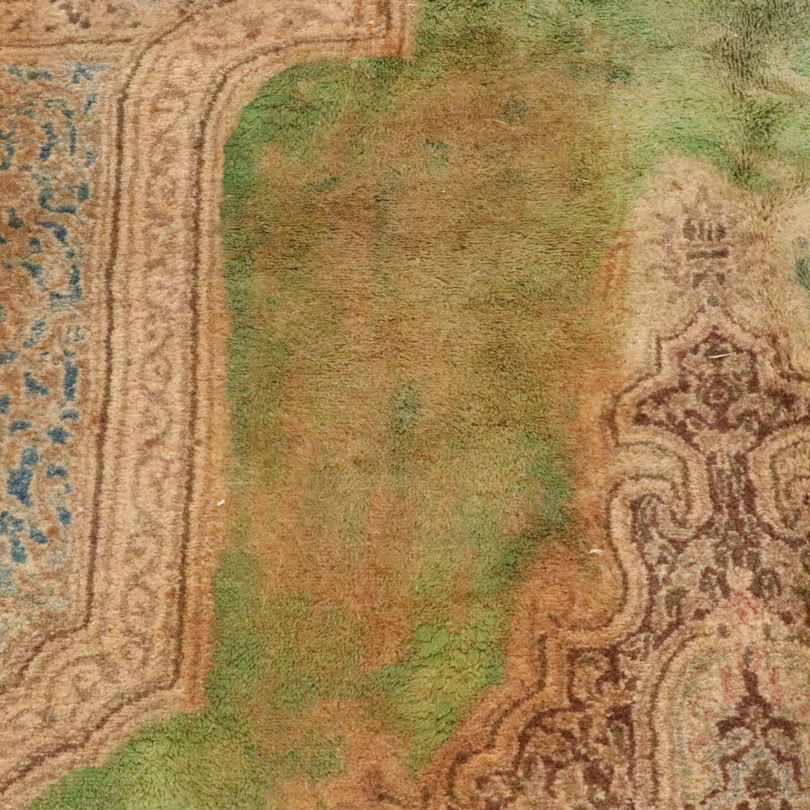 6'4 x 10' Hand-Knotted Persian Kerman Area Rug