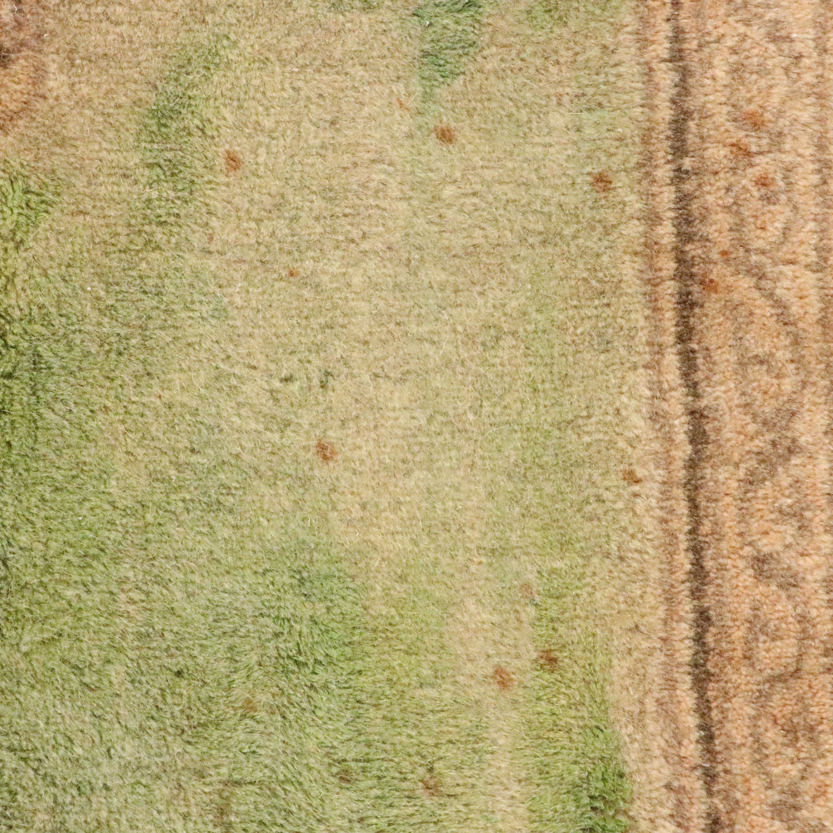 6'4 x 10' Hand-Knotted Persian Kerman Area Rug