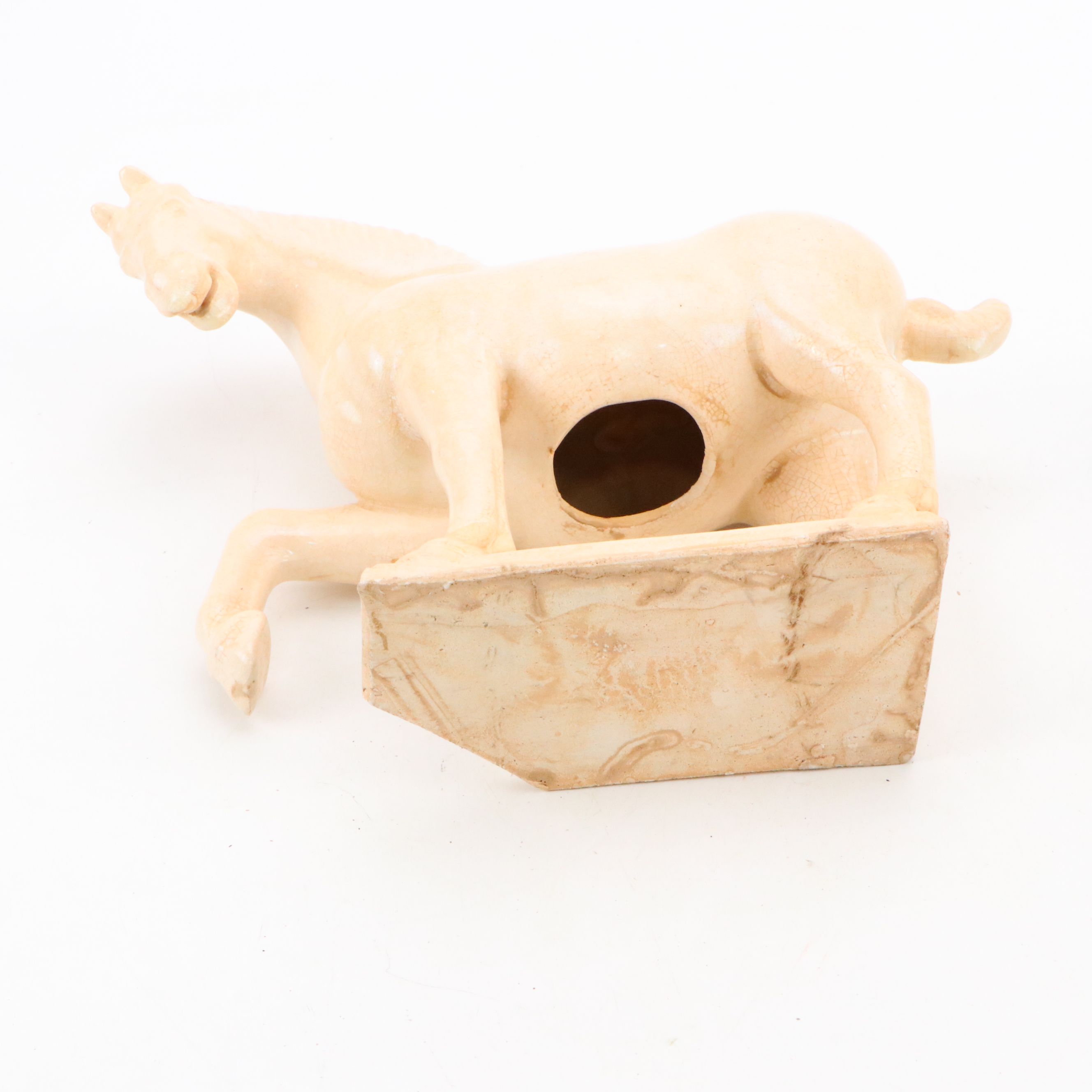 Pair of Chinese Tang Style Ceramic Horses