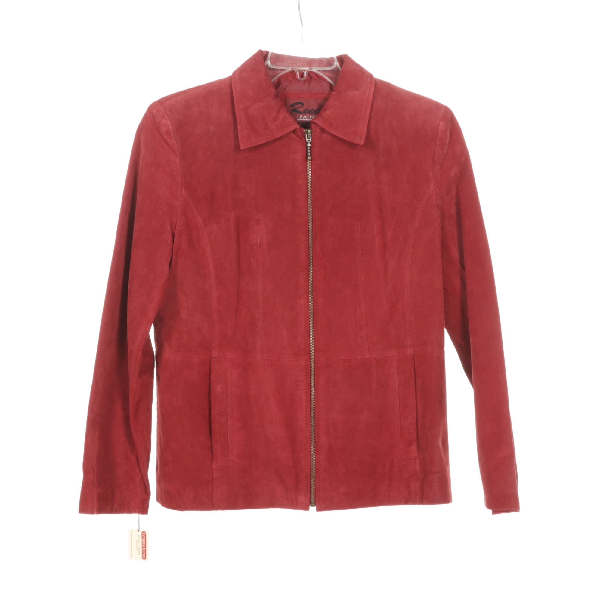 Red and Chartreuse Green Suede Leather Jackets by Reed and Chico's