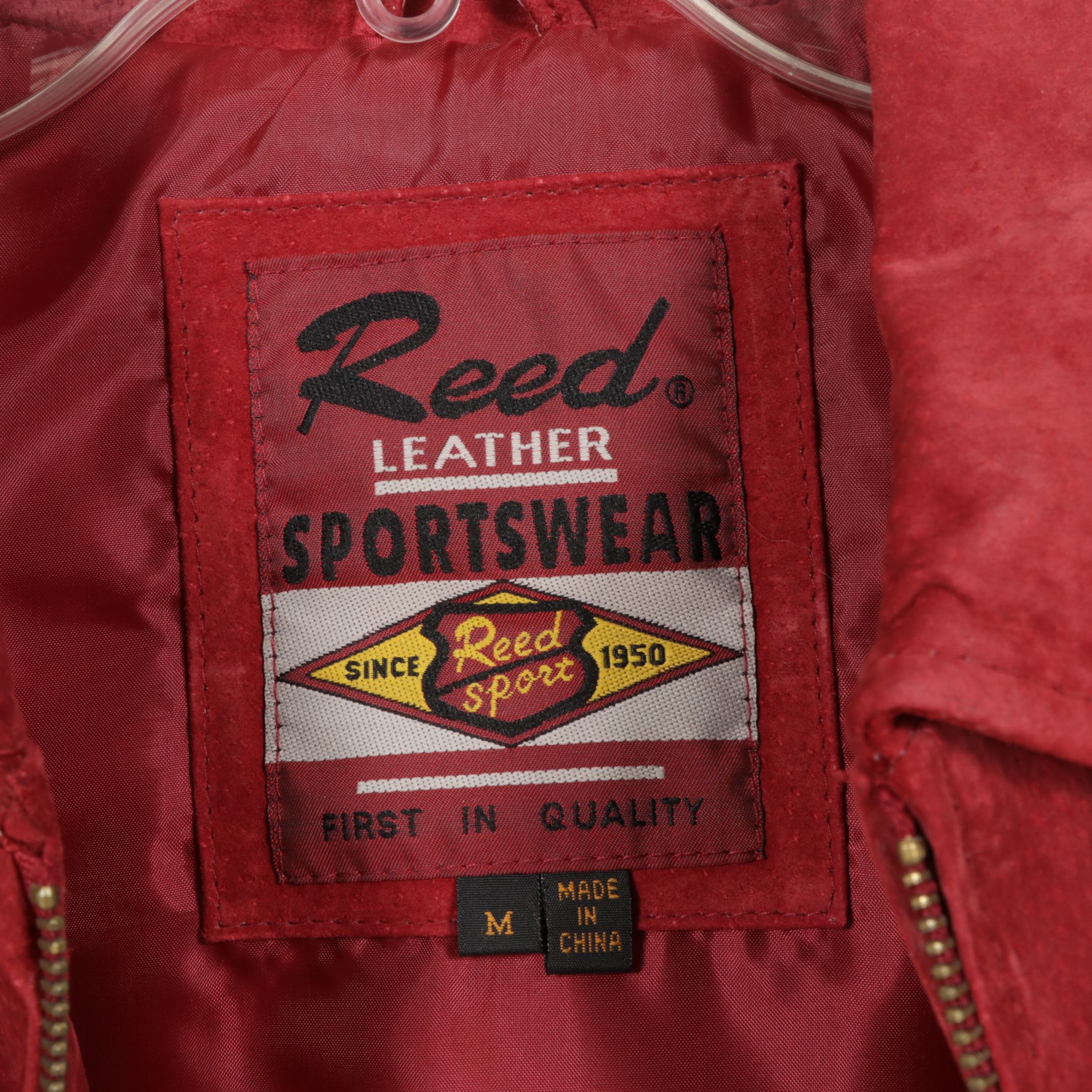 Red and Chartreuse Green Suede Leather Jackets by Reed and Chico's