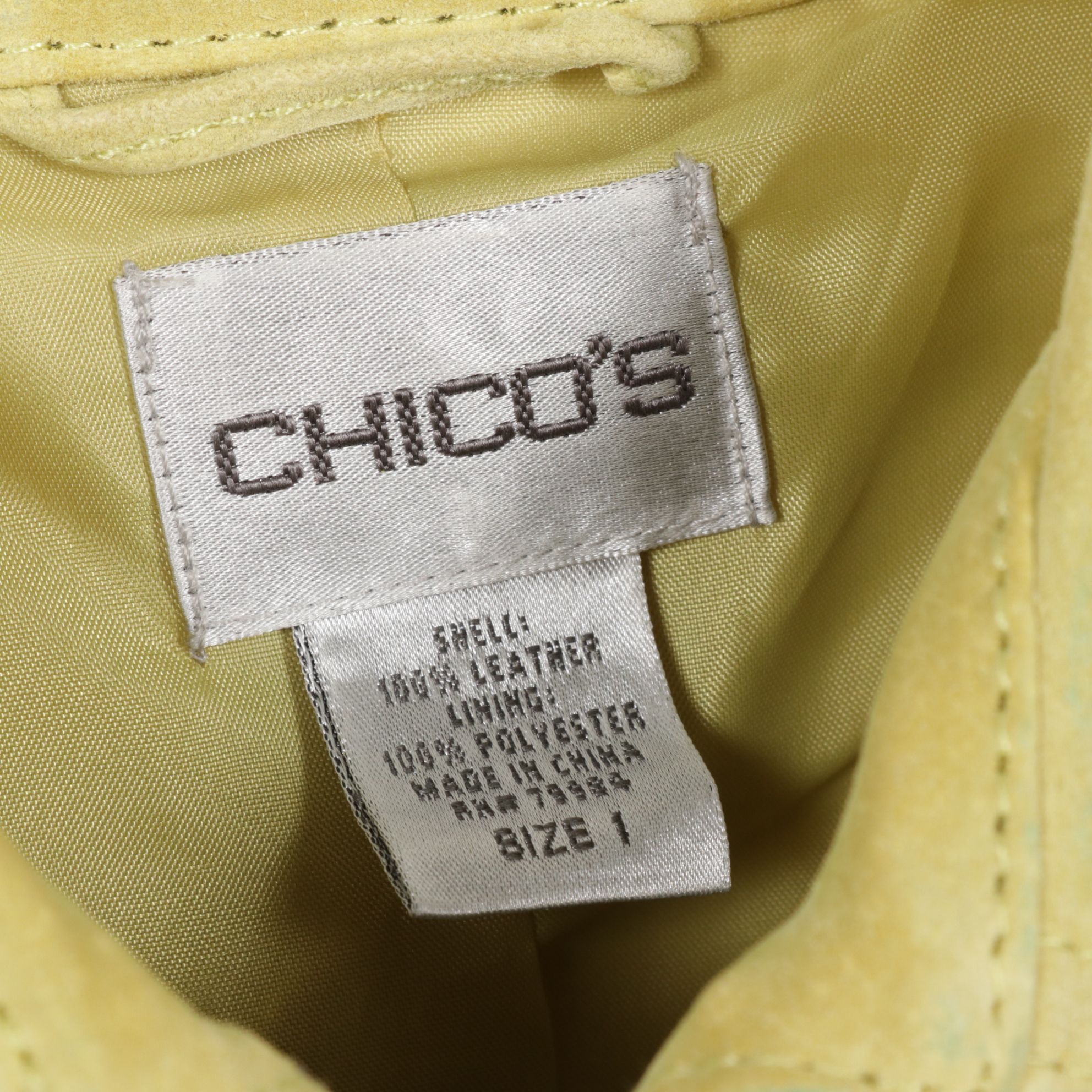 Red and Chartreuse Green Suede Leather Jackets by Reed and Chico's