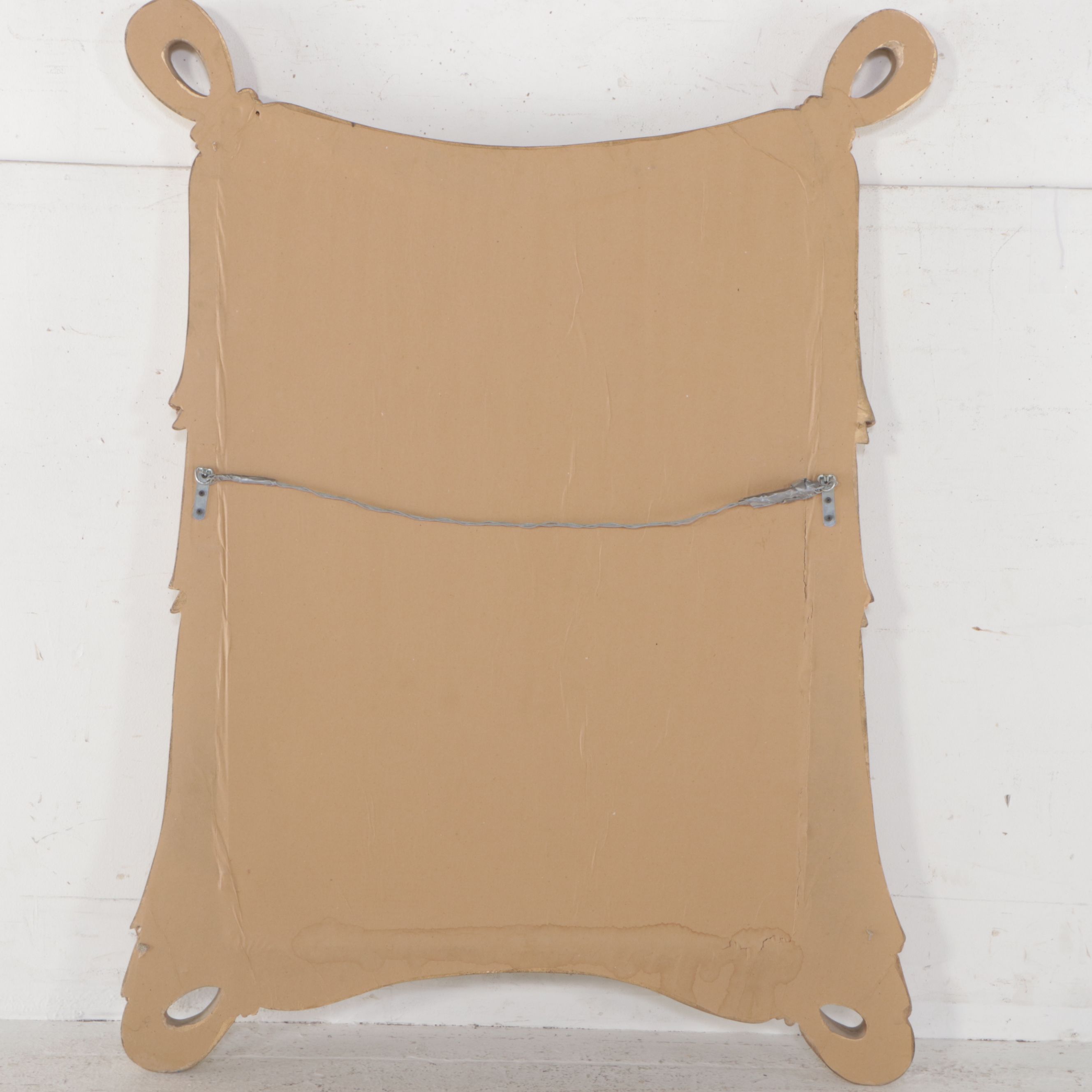 Hollywood Regency Style Draped Swag Wall Mirror, 21st Century