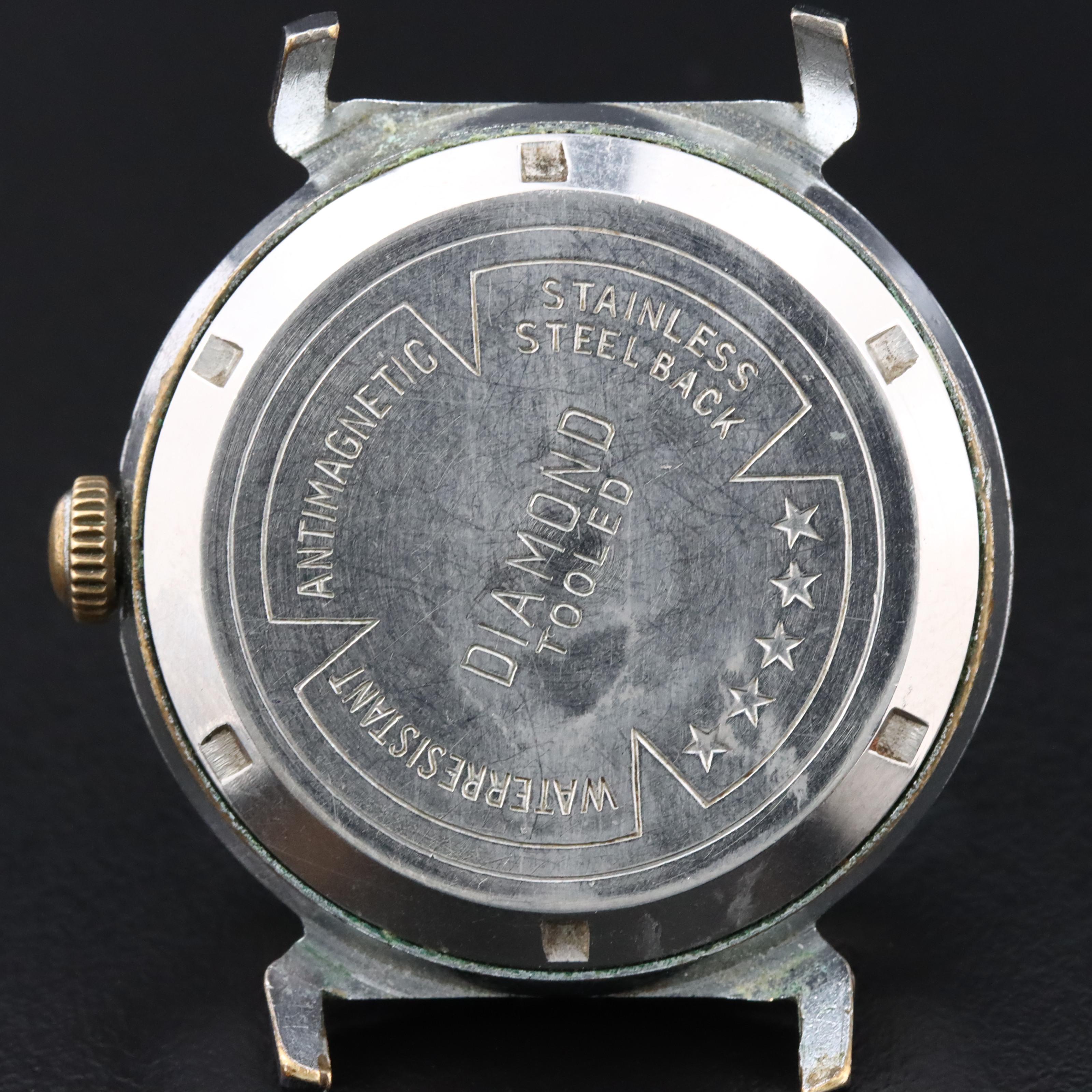 Lucerne Israel Map Dial Watch c.1950s-1960s