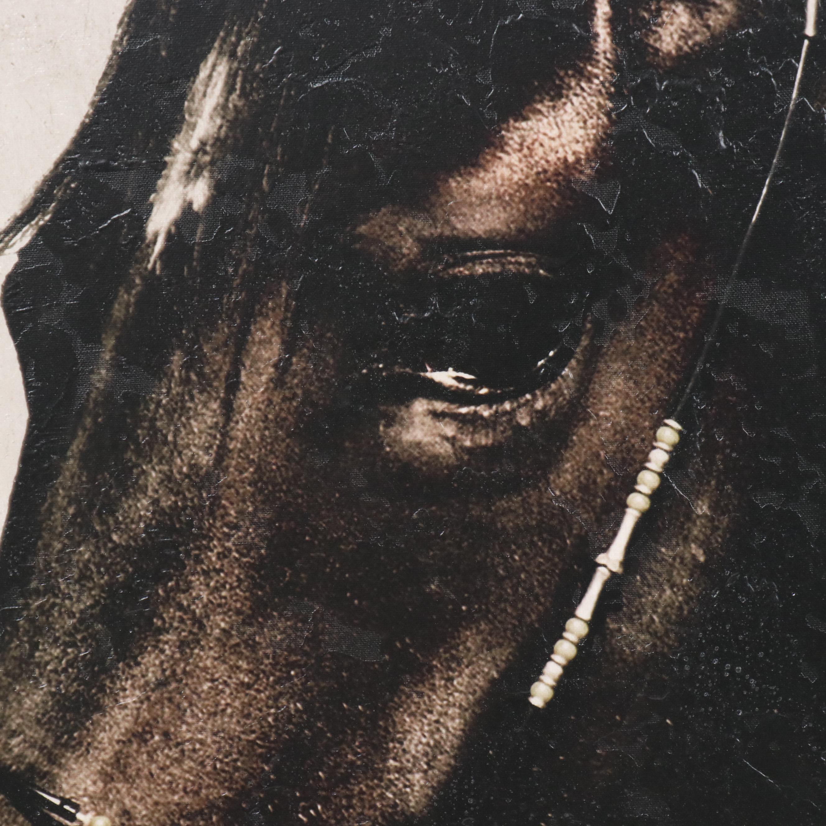 Hand-Embellished Giclée of Horse, 21st Century