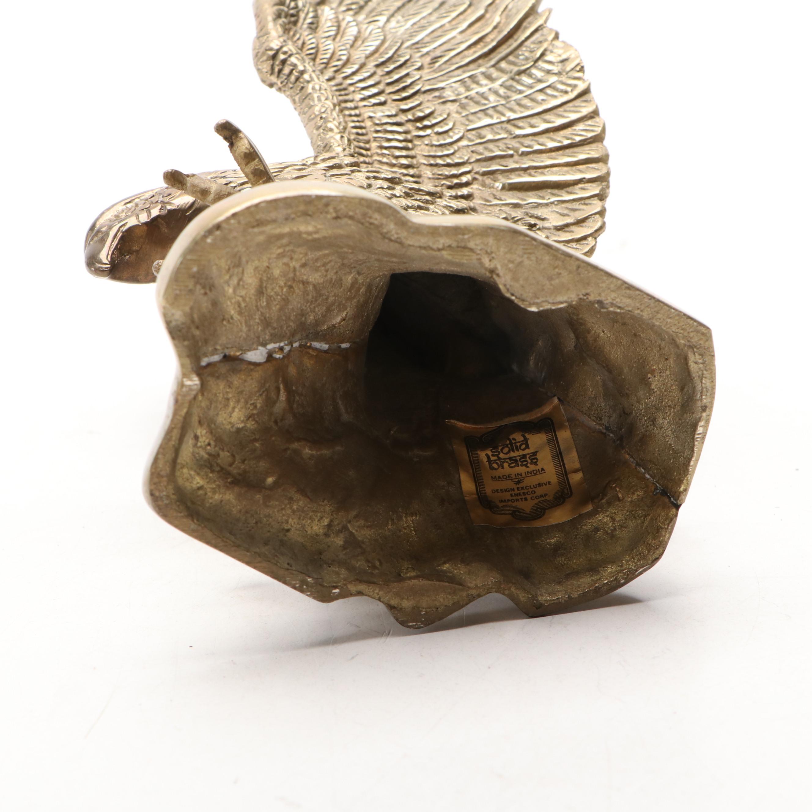 Brass Eagle Figurine