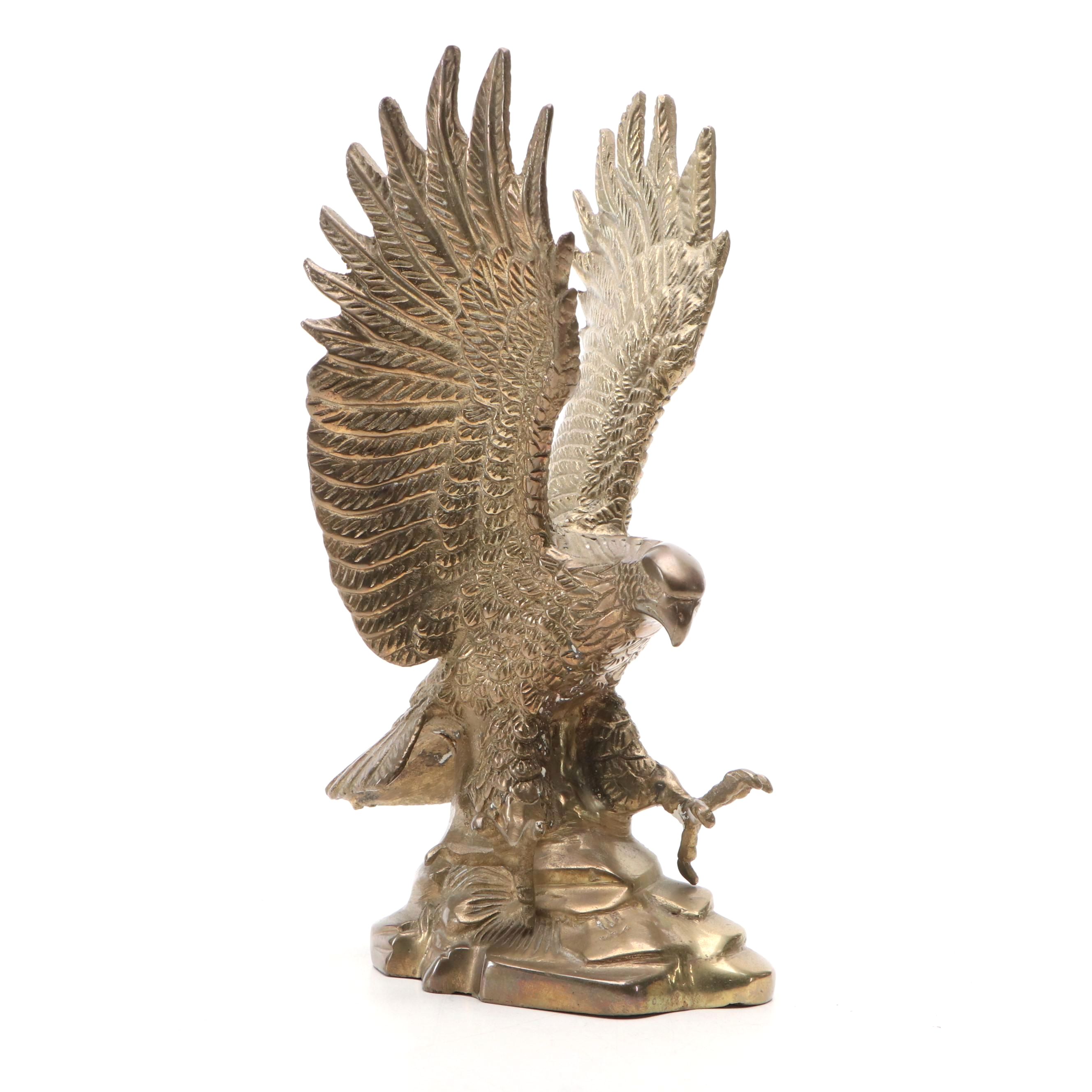 Brass Eagle Figurine