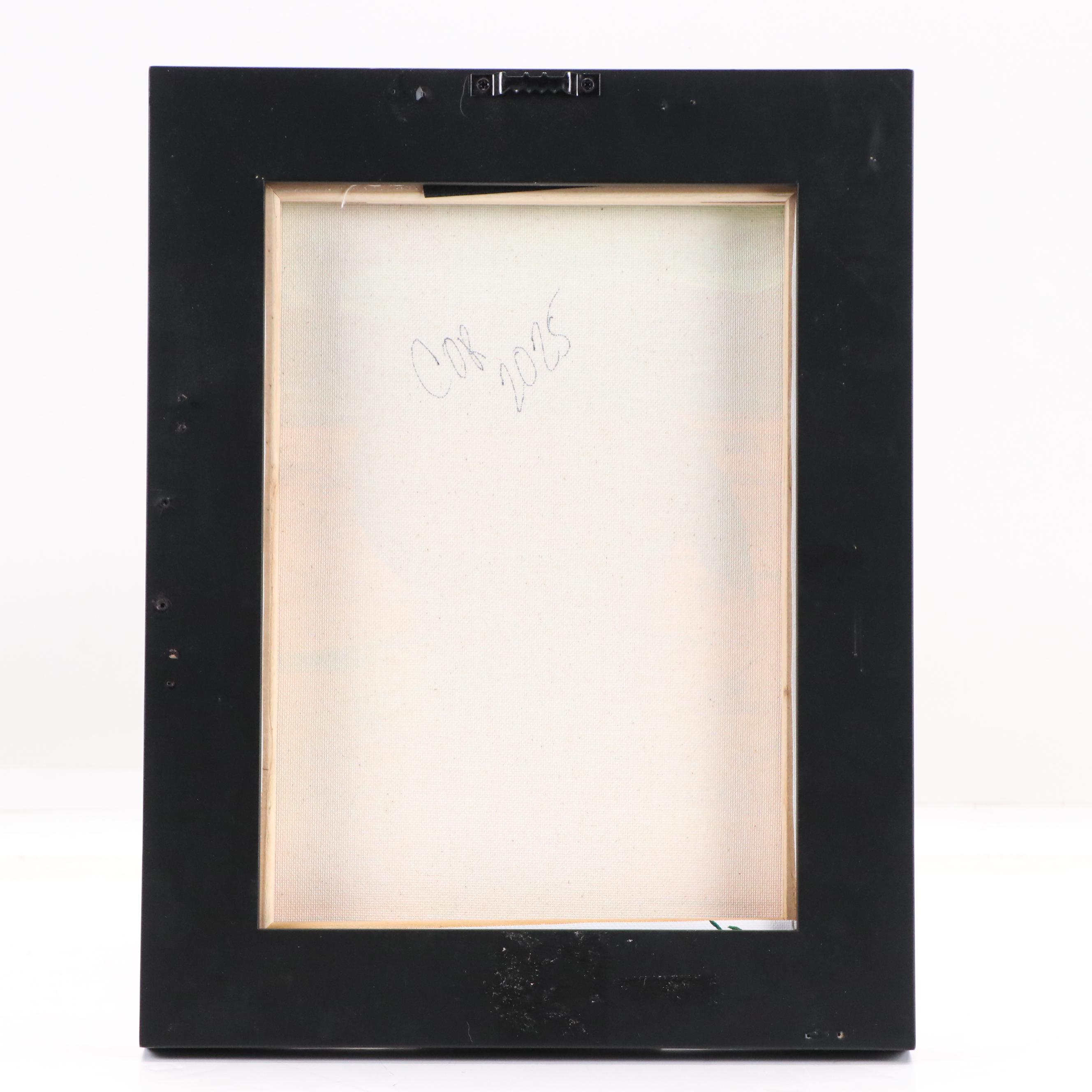 Corbellic Stylized Acrylic Painting of Flamingo, 2025