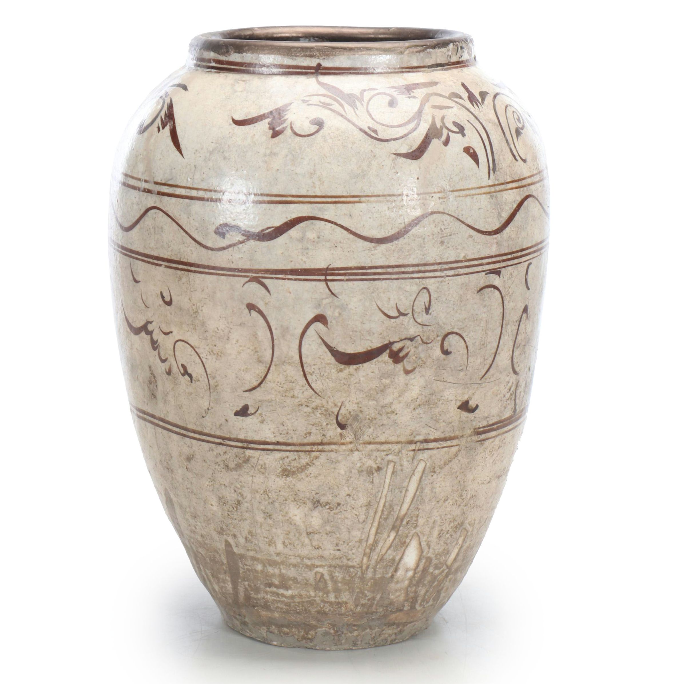 Blue Ocean Traders Chinese Stoneware Cizhou Wine Jar