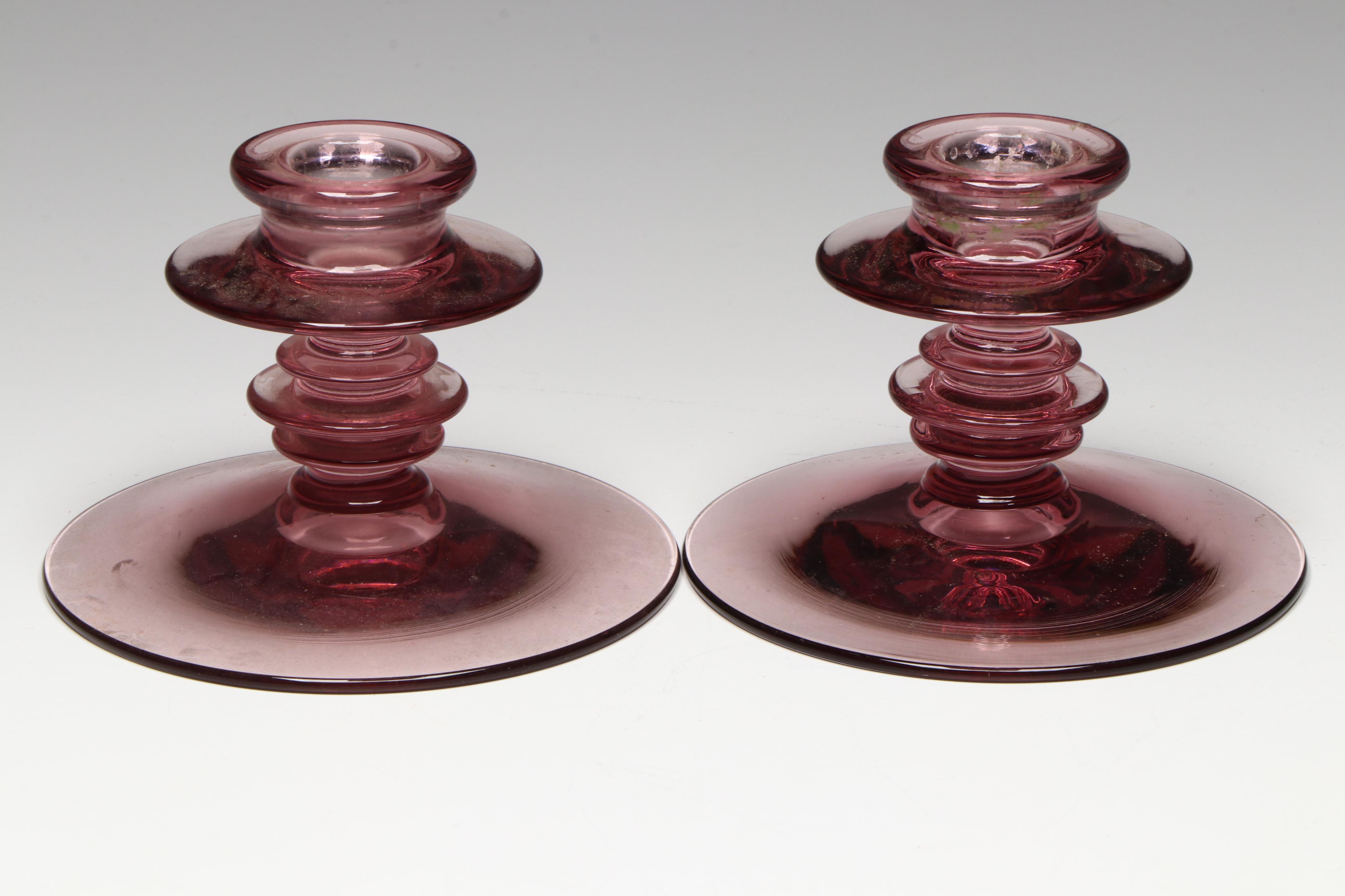 Murano Style with Other Amethyst Glass Vases and Decor, Mid to Late 20th Century